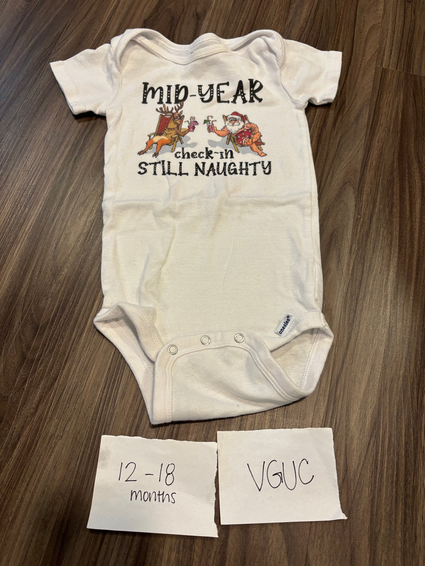 #77 - 12-18 Mo - VGUC Mid-Year Check In Bodysuit