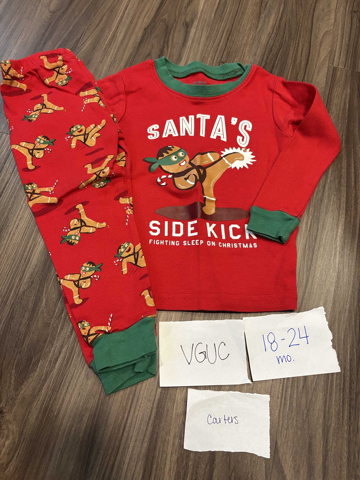#138 - 18-24 Mo - VGUC Santa's Sidekick PJs - PU 45236