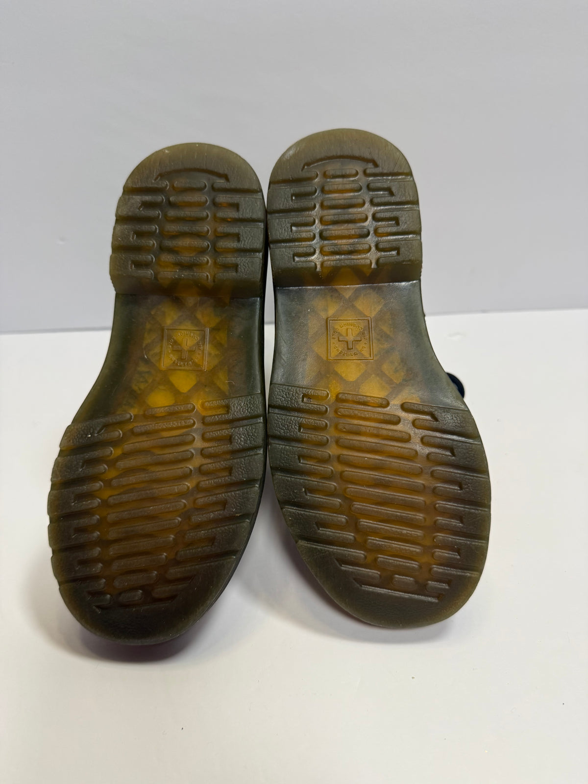 #141 Girls Size 11 Dr Martens Leopard Combat Boots with Side Zipper