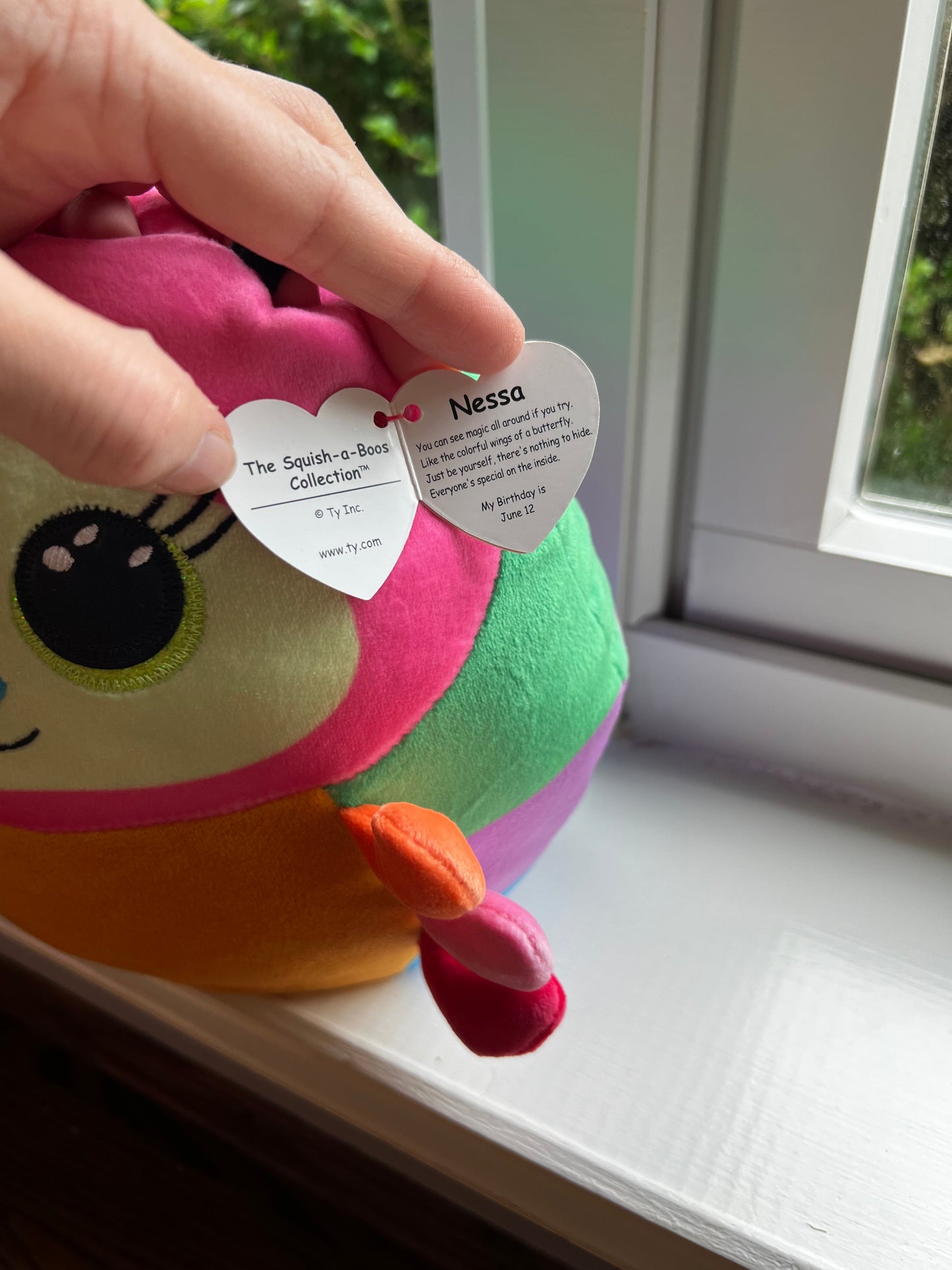 Seller #115 - Ty Squish-a-Boo Stuffed Caterpillar “Nessa”, NWT