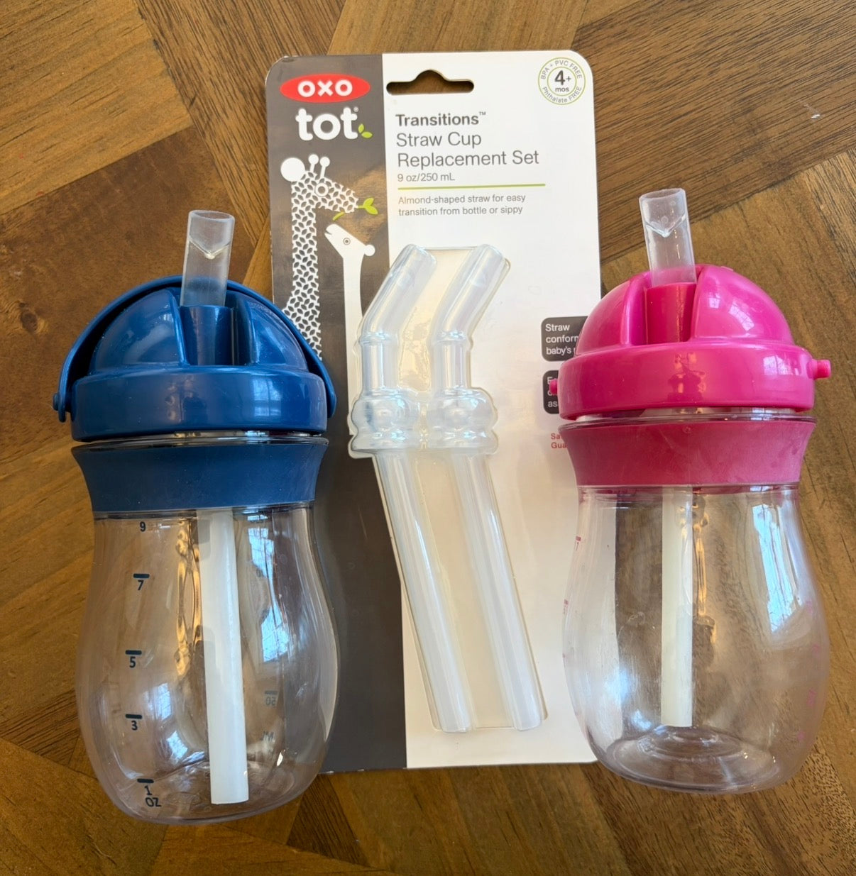 Seller 22 OXO sippy cups with replacement straws