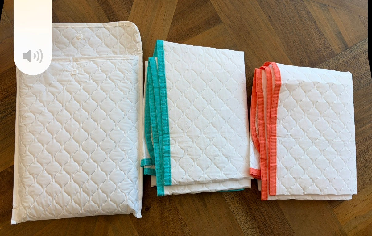 Seller 22 jumbo quilted wipeable changing pads