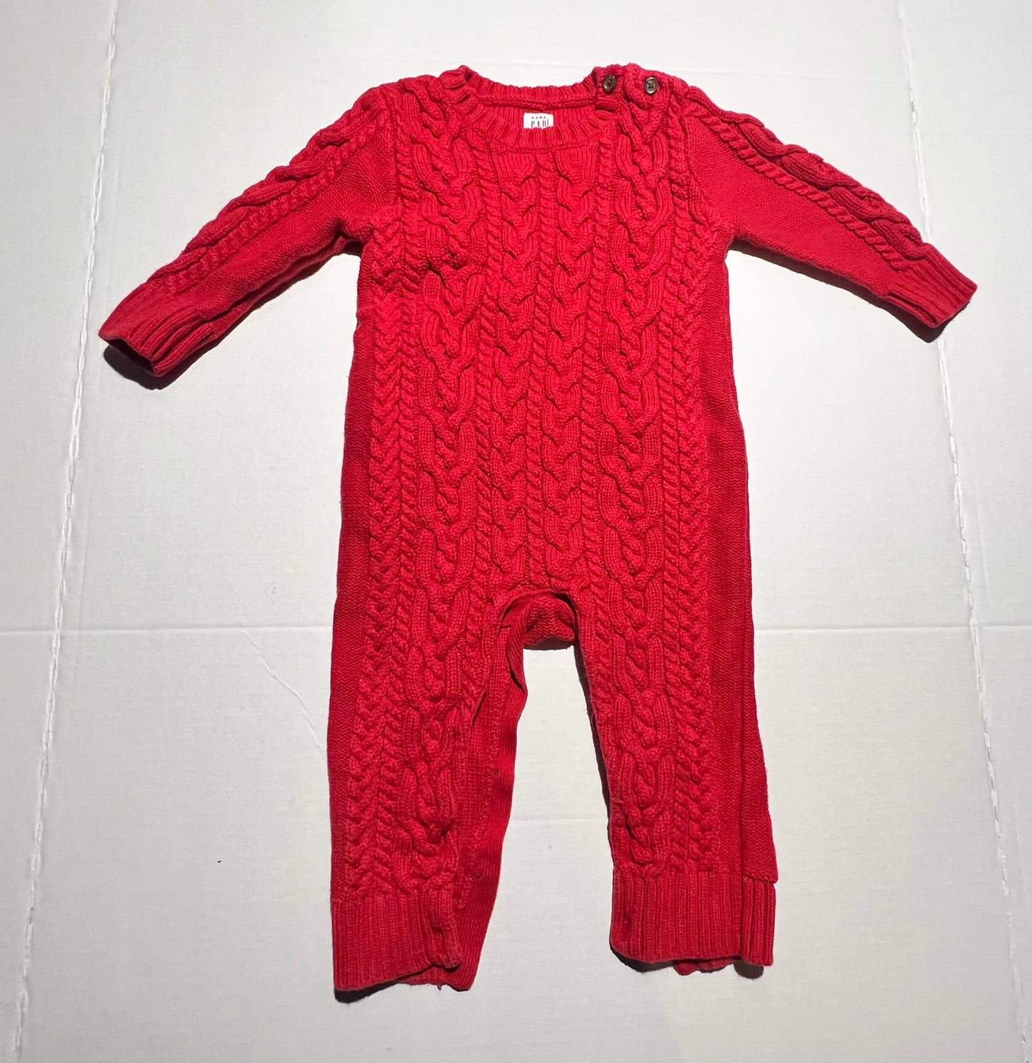 #98 Gap 24mo Cable Knit Romper - Gender Neutral