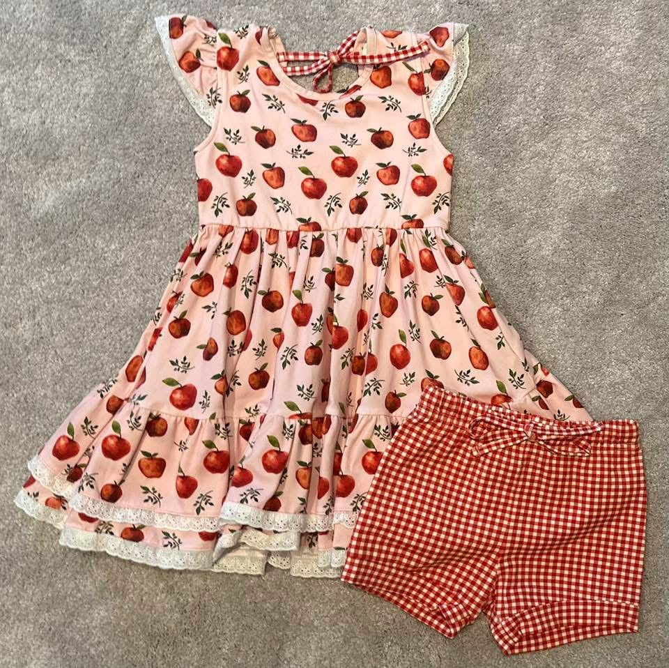 Seller #140 Girls Love & Grow apple dress size 4T
