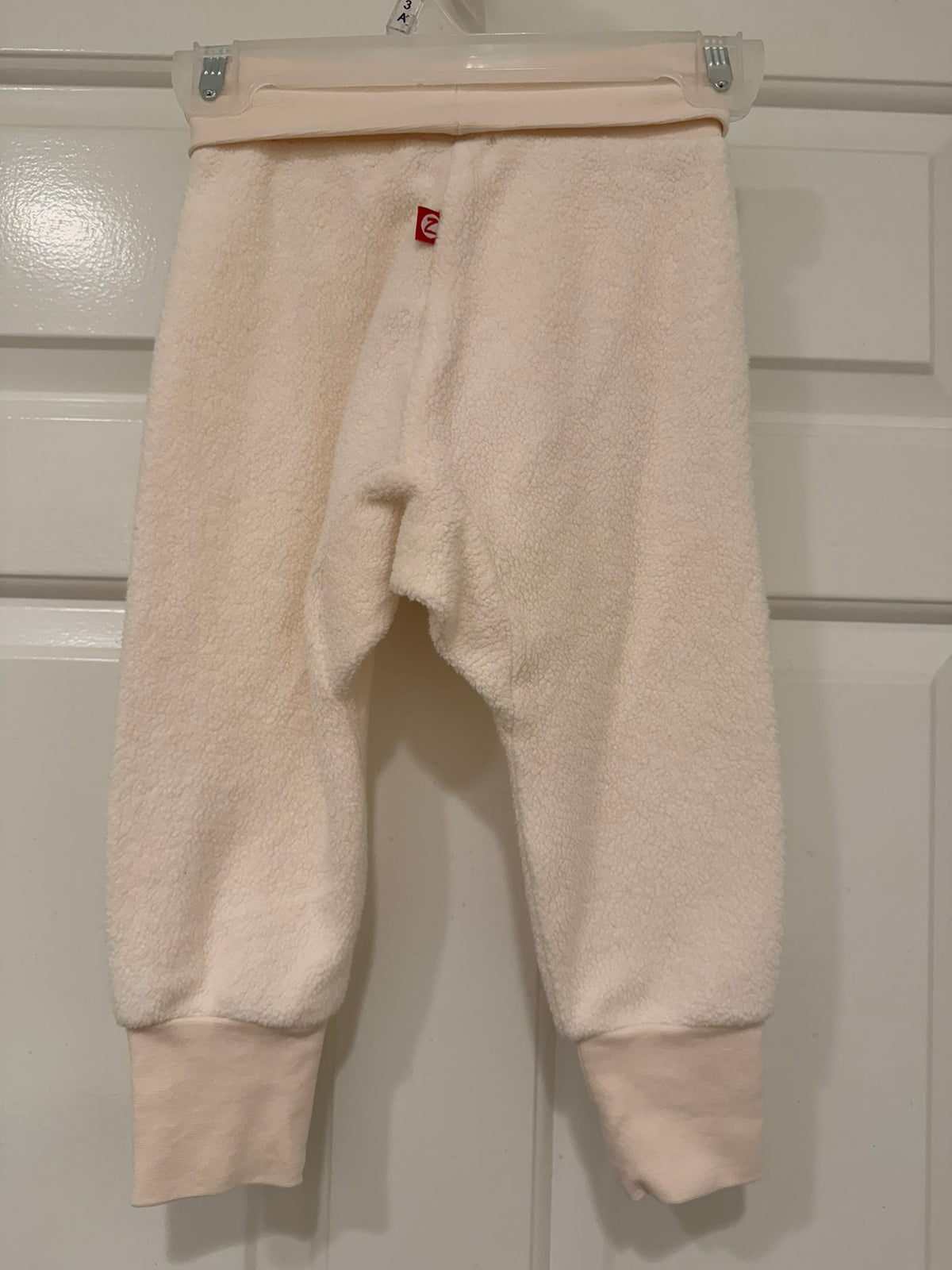 #85 Zutano Cream Fleece Jogger Pants, Girls 18m