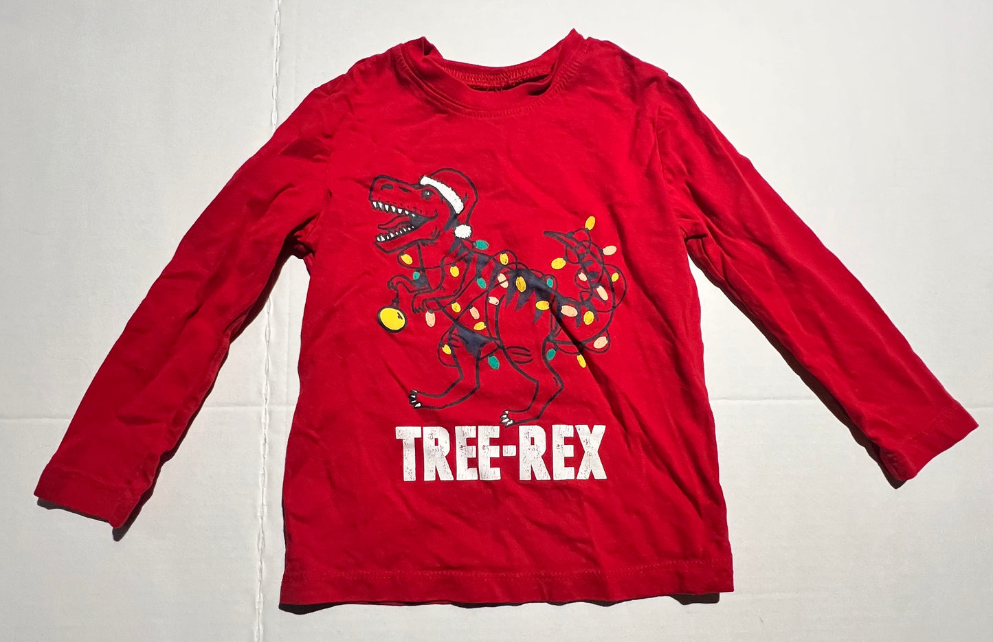 #98 Boys 24mo/2T Tree-Rex Holiday Shirt