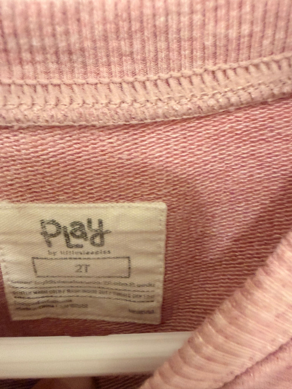 #85 Play by Little Sleepies Pink Shirt with LOVE, Girls 2T