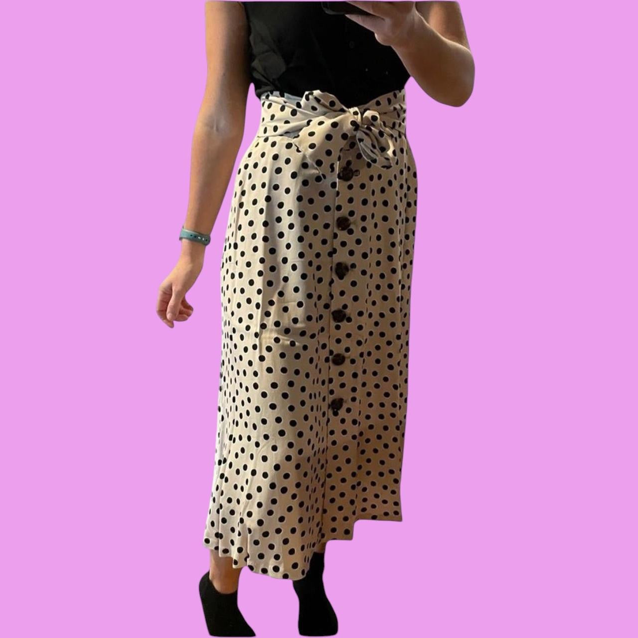 #1 Polka Dot Midi Skirt NWT