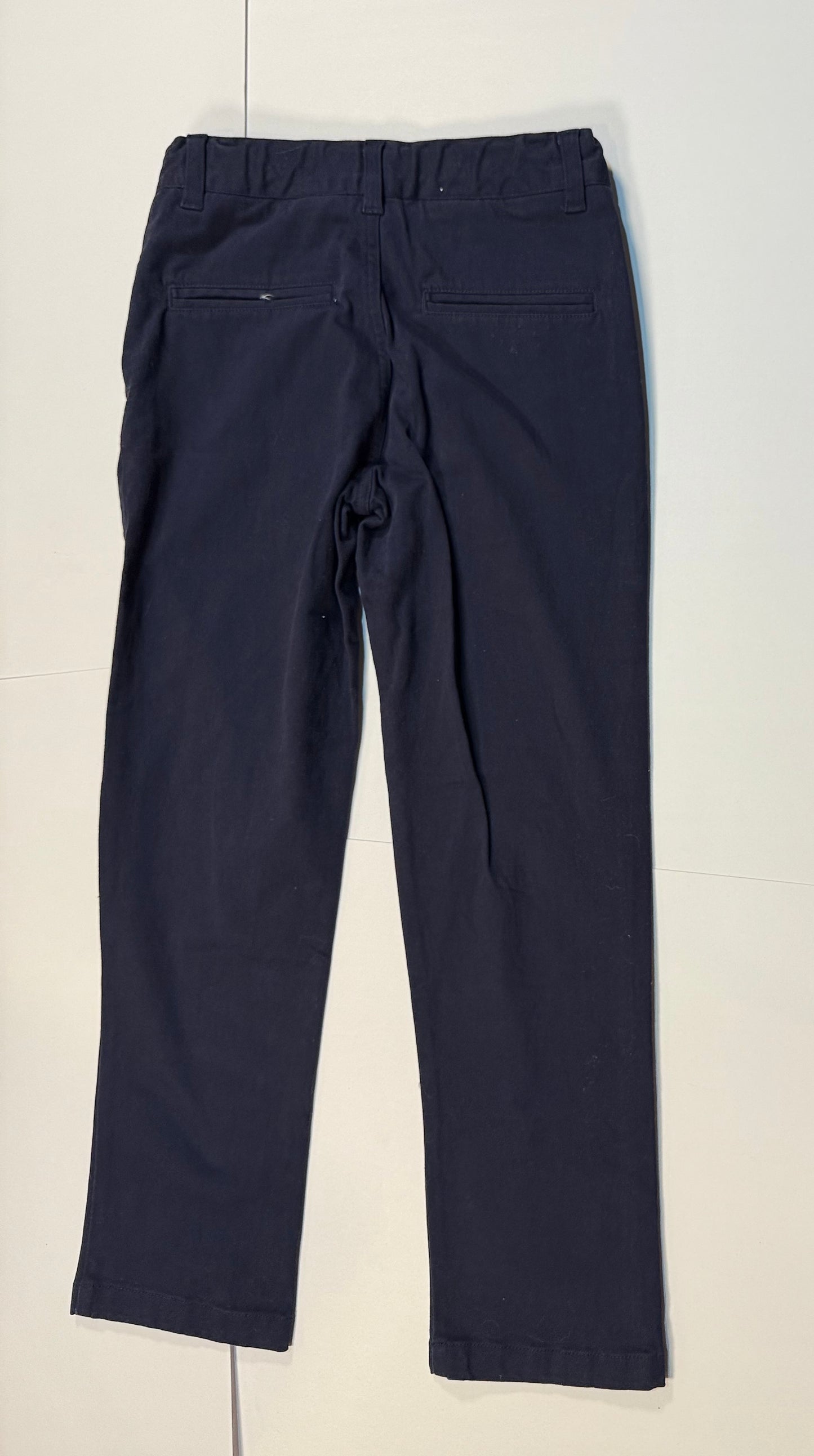 #180 Boys 8 Chino Bundle Gap Kids Dark Red Chinos with adjustable waist and Boys 8 NWOT French Toast Navy Chinos with adjustable waist