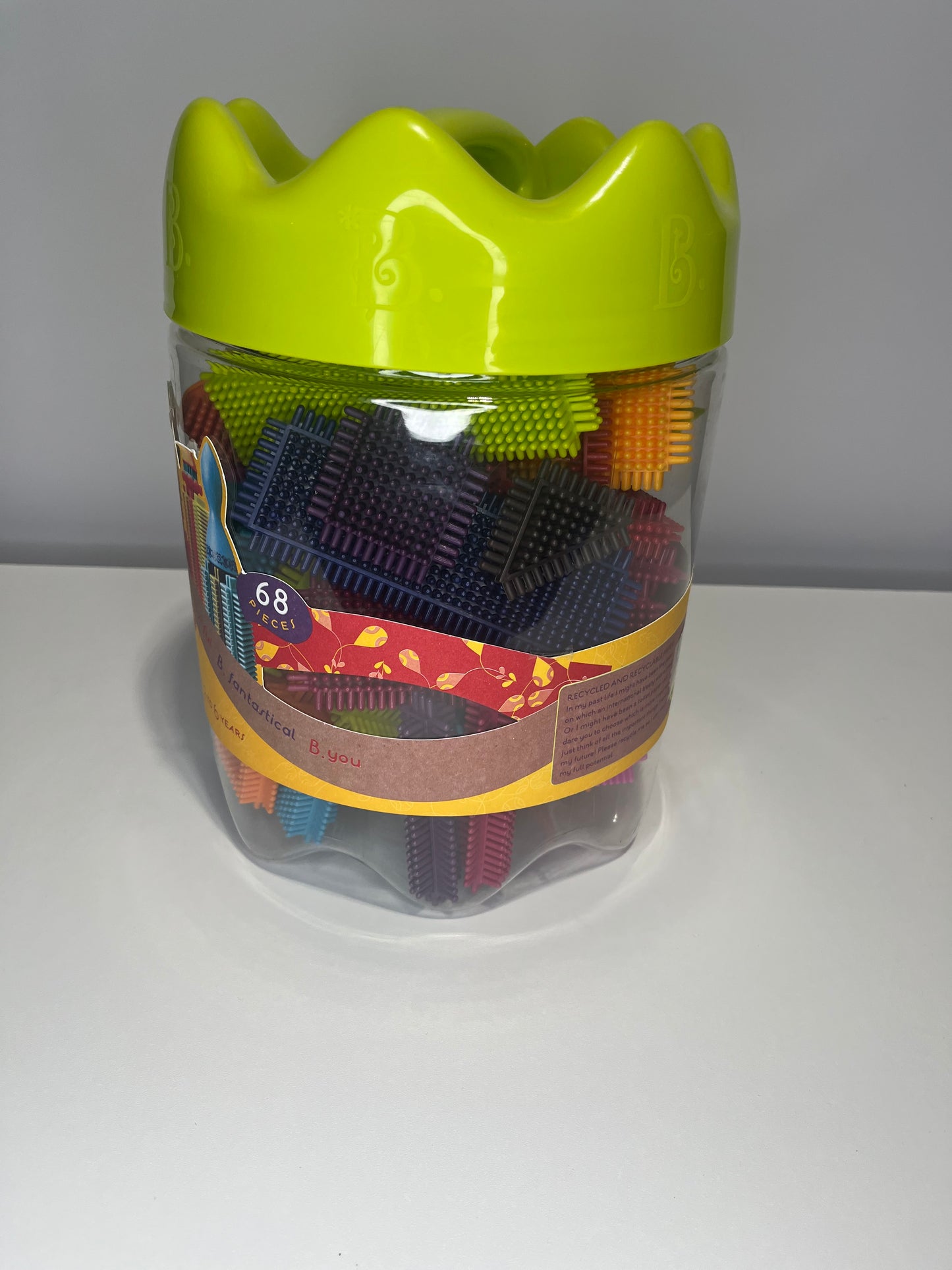 #7 B. Toys Bristle Blocks Tub