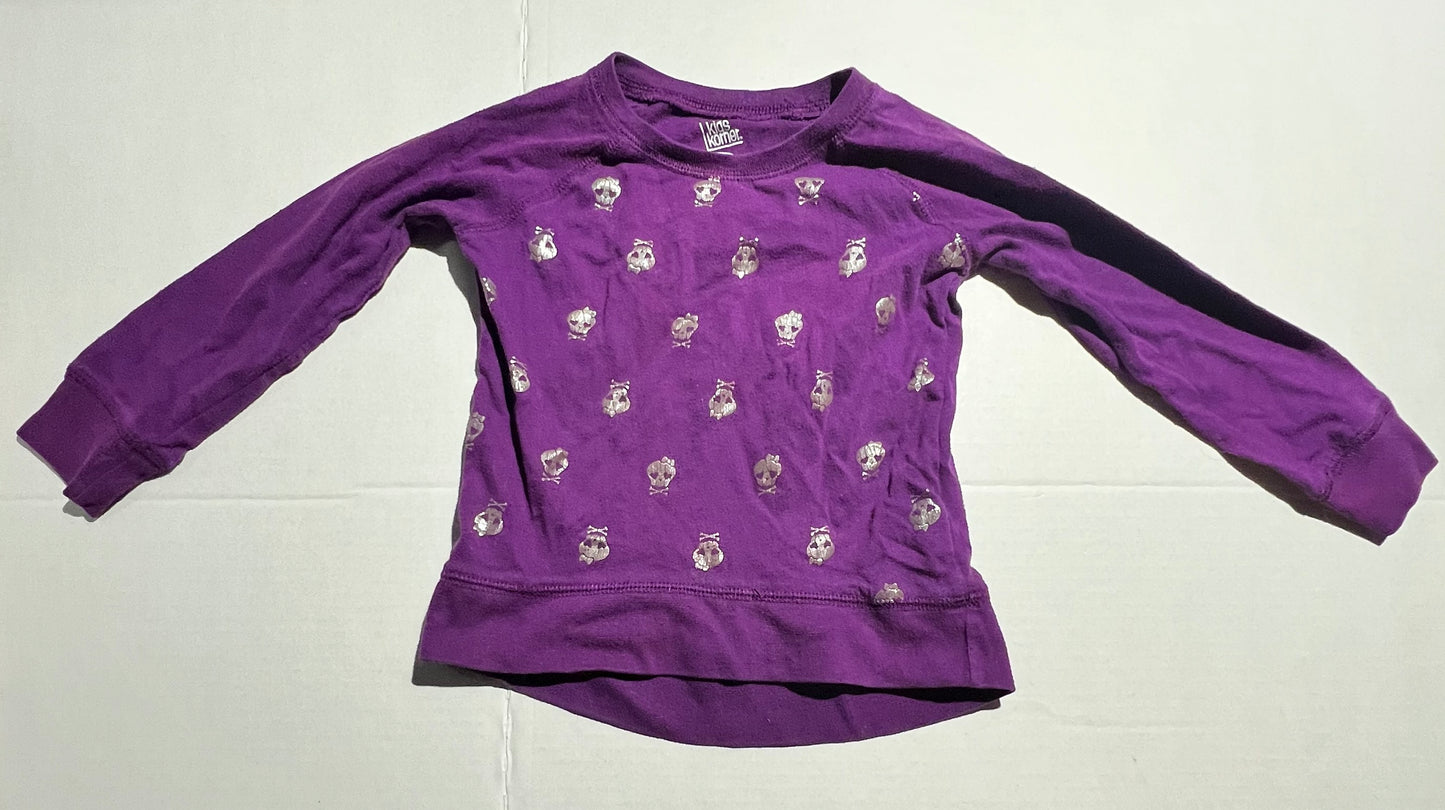 #98 Girls Skull 2T Shirt