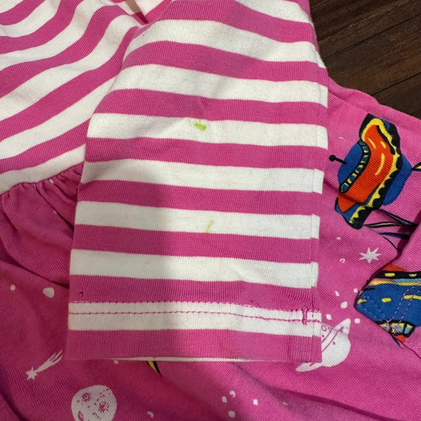 #162 Hanna Andersson pink space dress 5t