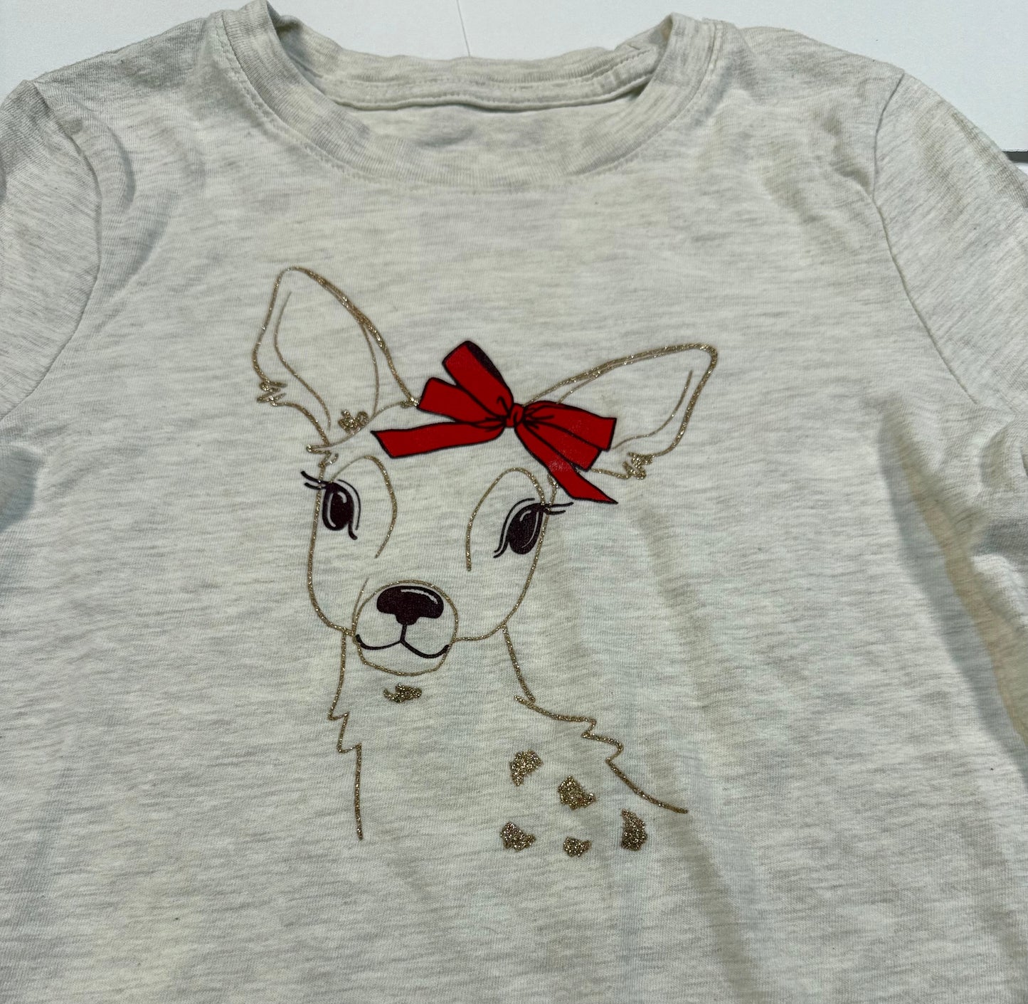 #180 Girls5 Cat & jack Deer Long Sleeve