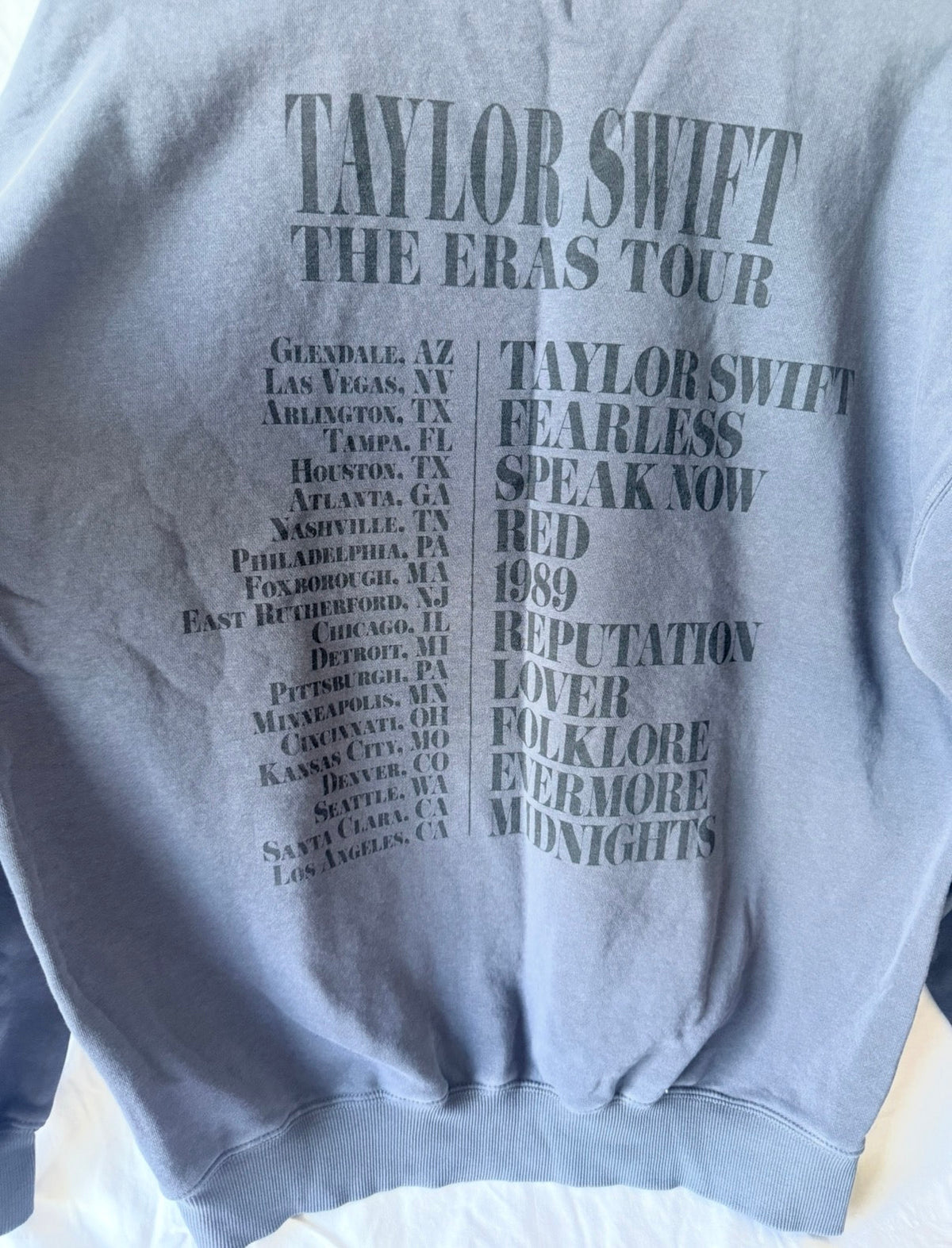 #143 Taylor Swift The Eras Tour mock-neck sweatshirt, women’s size small