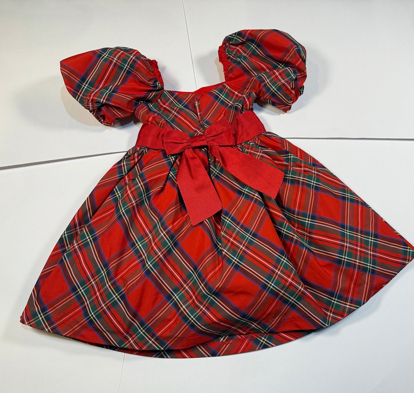 #180 Girls 3 Janie & Jack Holiday Tartan Twirl Dress (1 of 2 available)