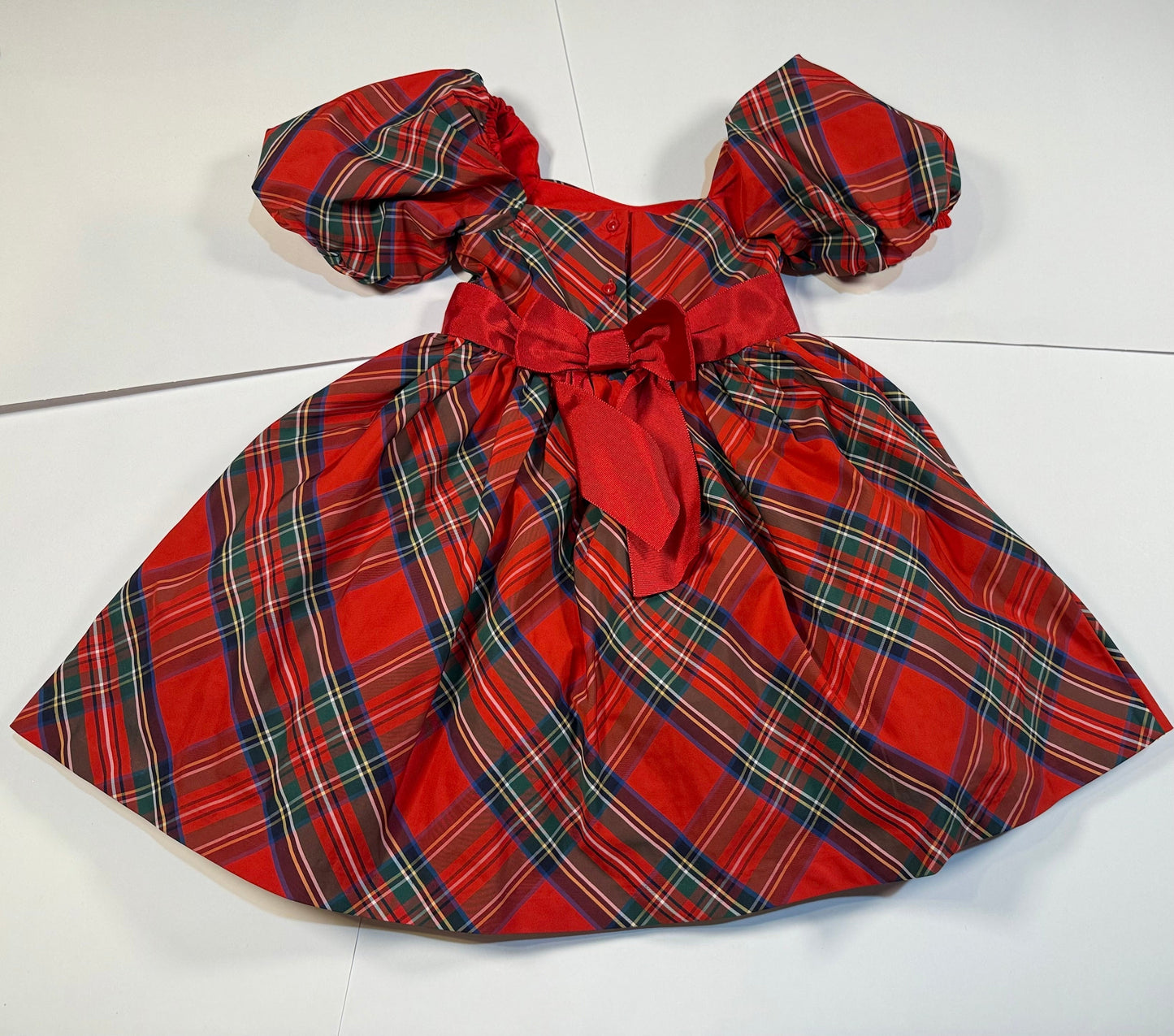 #180 Girls 3 Janie & Jack Holiday Tartan Twirl Dress (1 of 2 available)