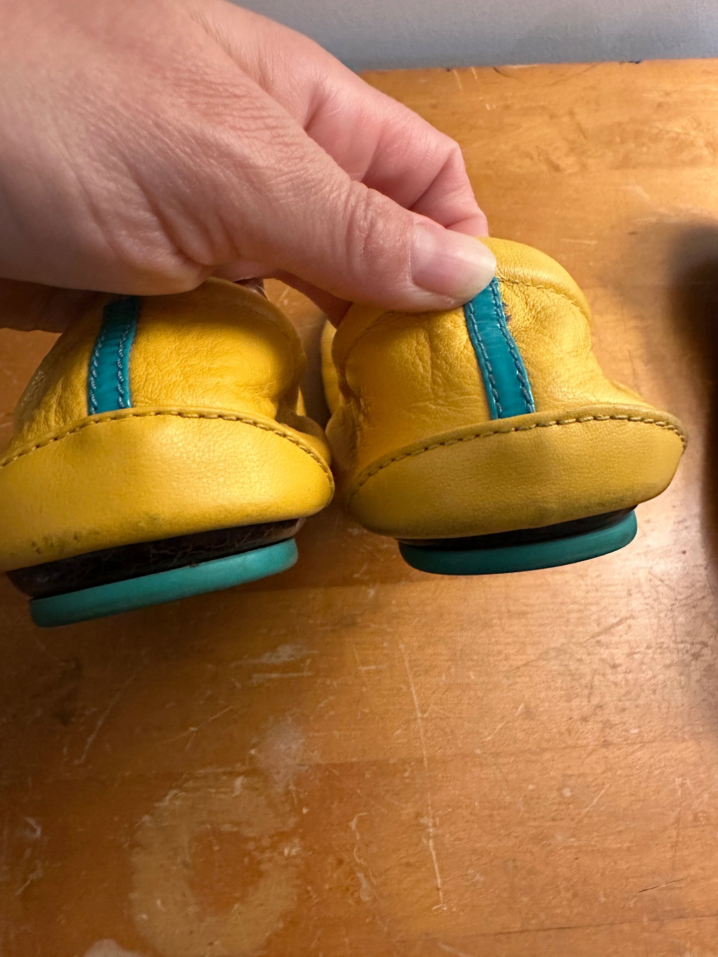 #214 Women's Tieks Size 7 Flats- Mustard