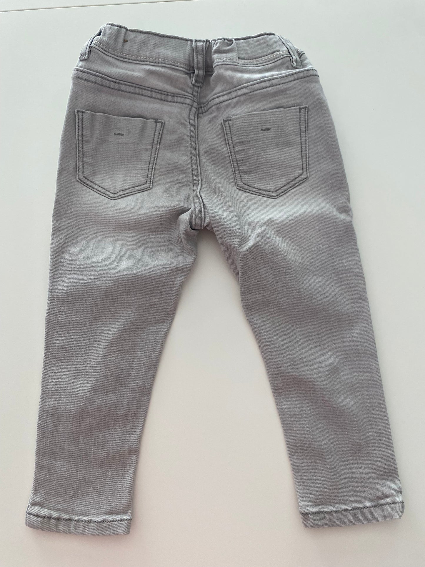 #117- Girls 24M, Zara gray denim jeans, VGUC