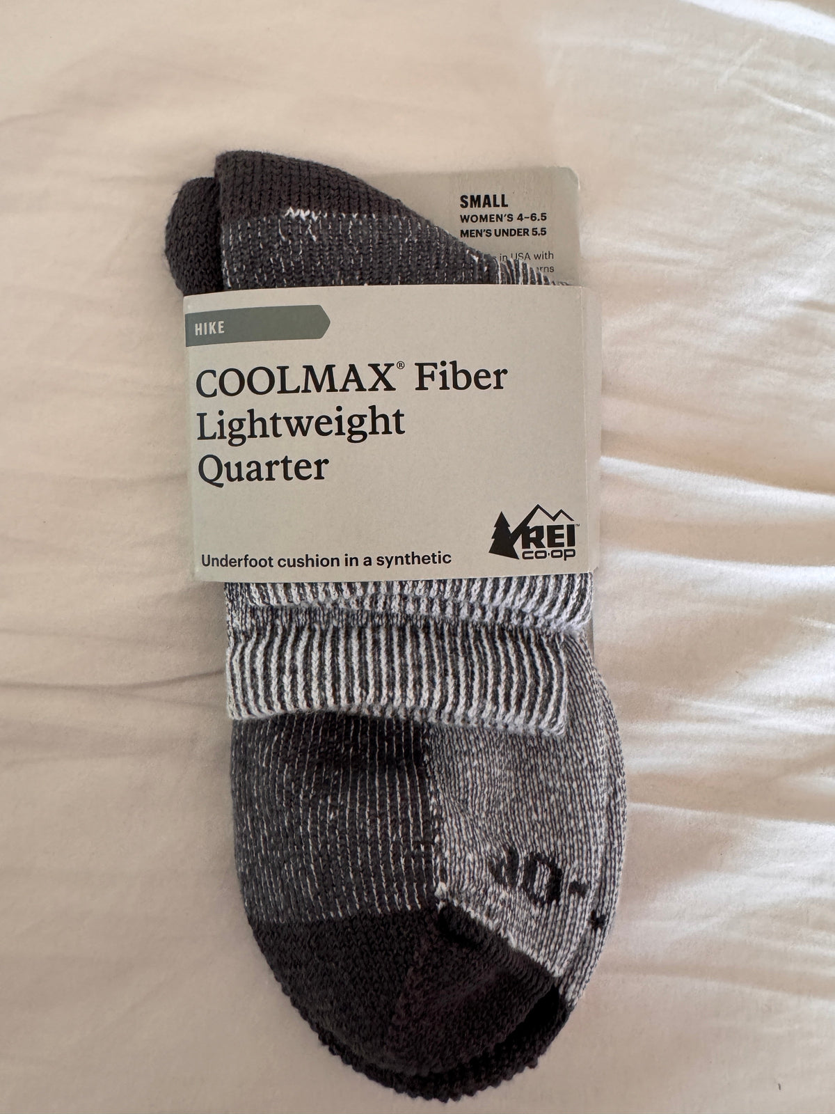 #127 REI Gray Hiking Socks Women's S