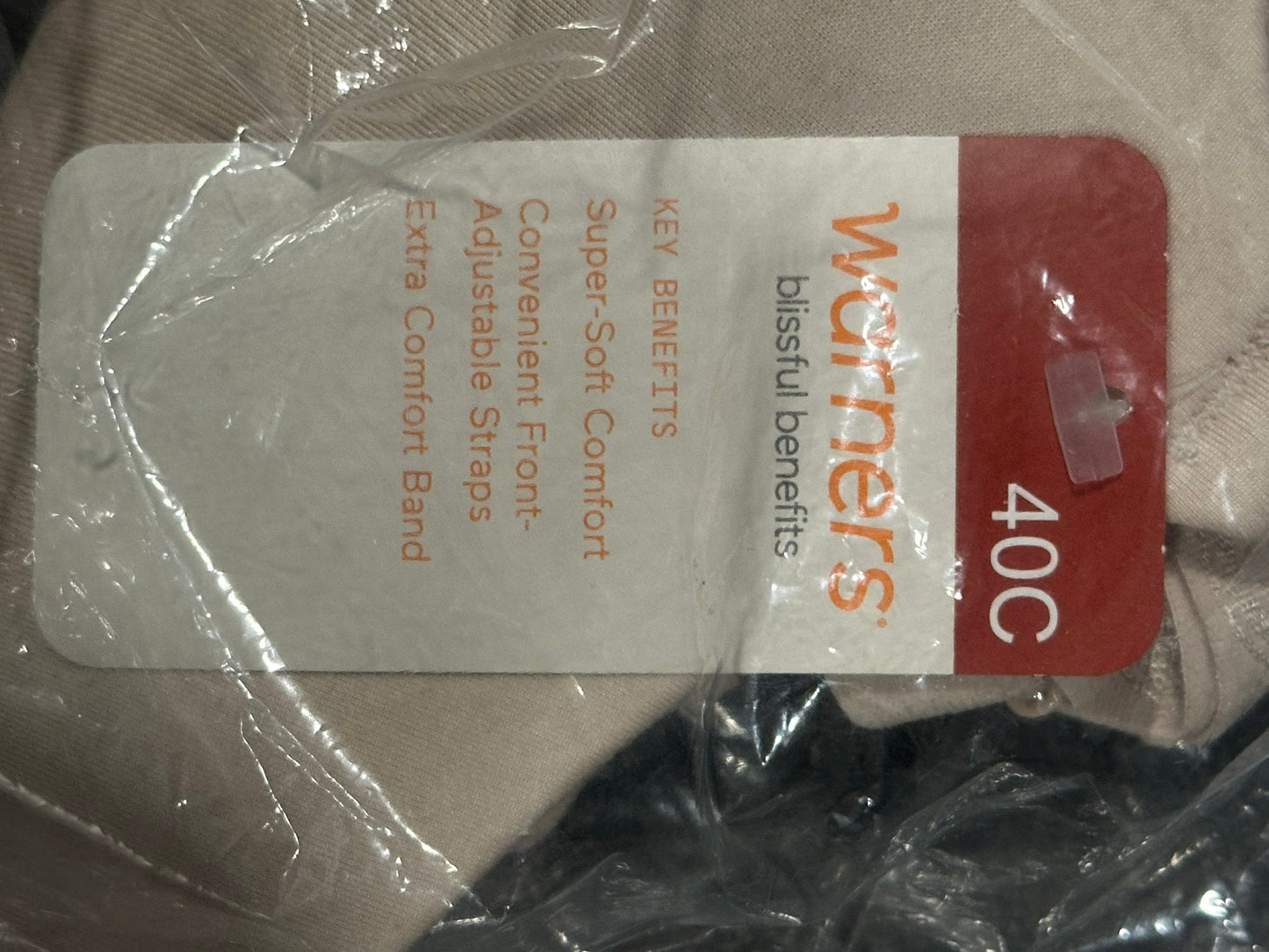 #186 NWT Warners Blissful Benefits 40C Bra