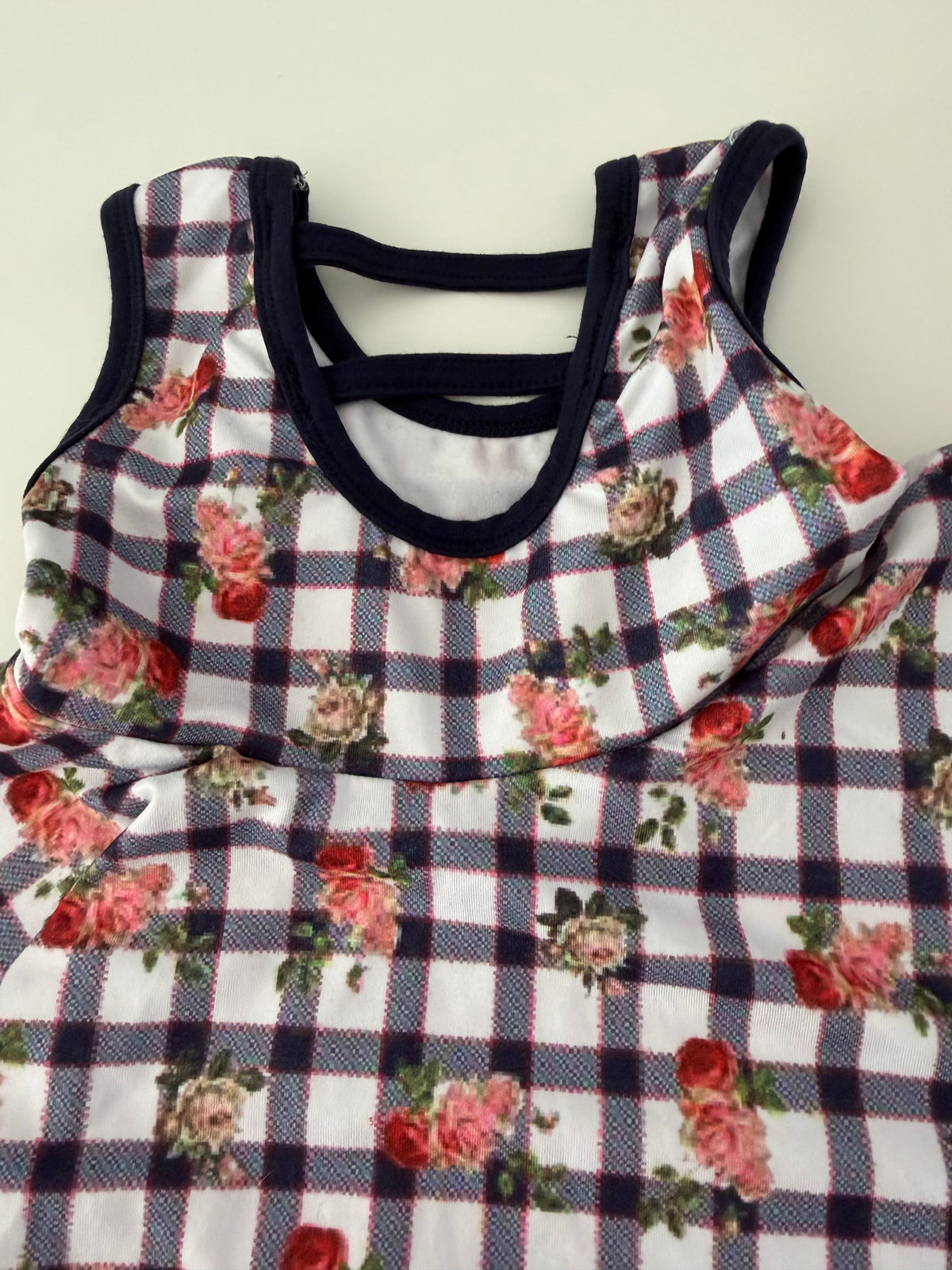 #117, Girls 2T, Pipsqueak’s Boutique navy floral dress, GUC