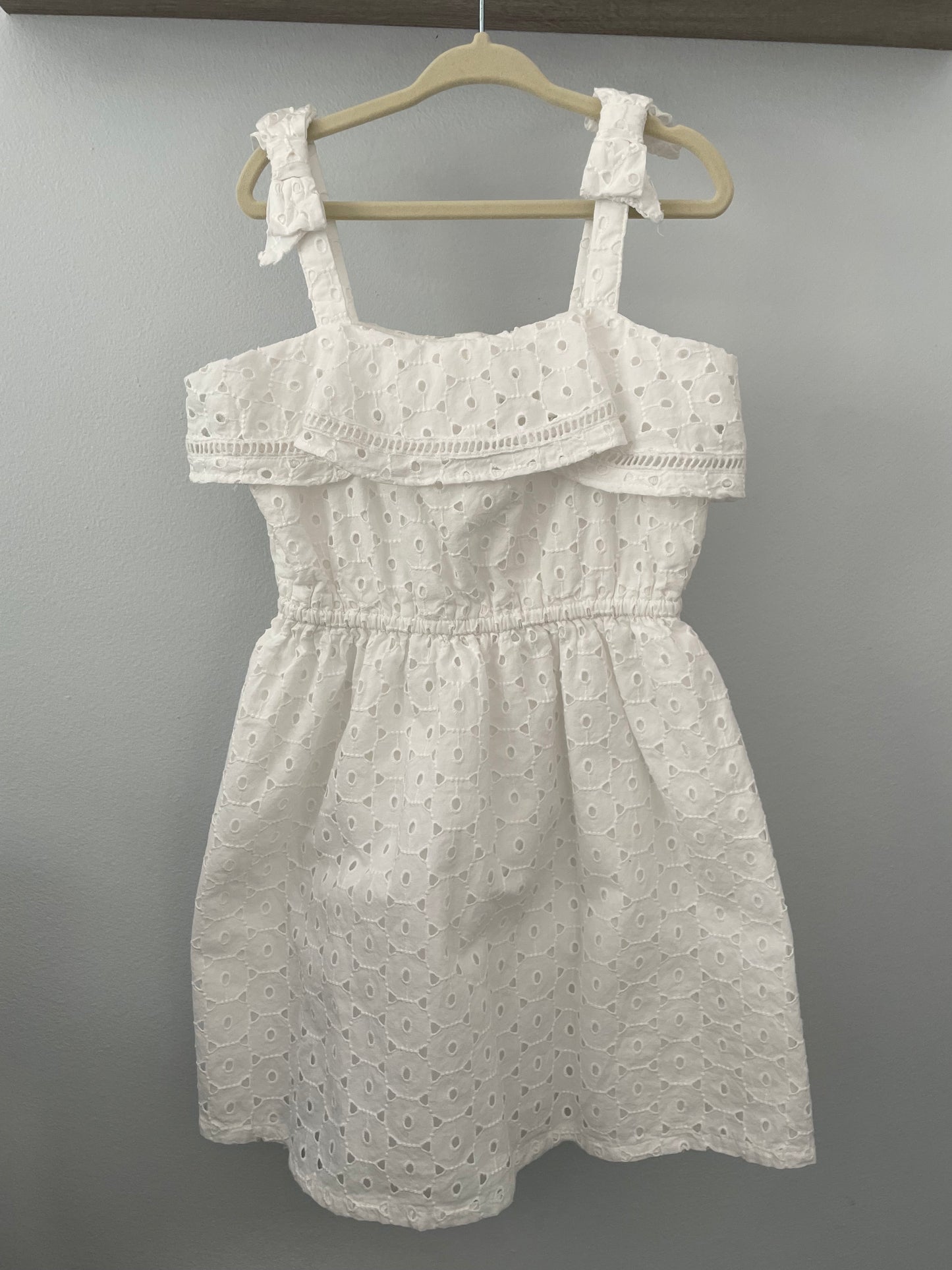 #5 Girls Janie and Jack white dress, size 5
