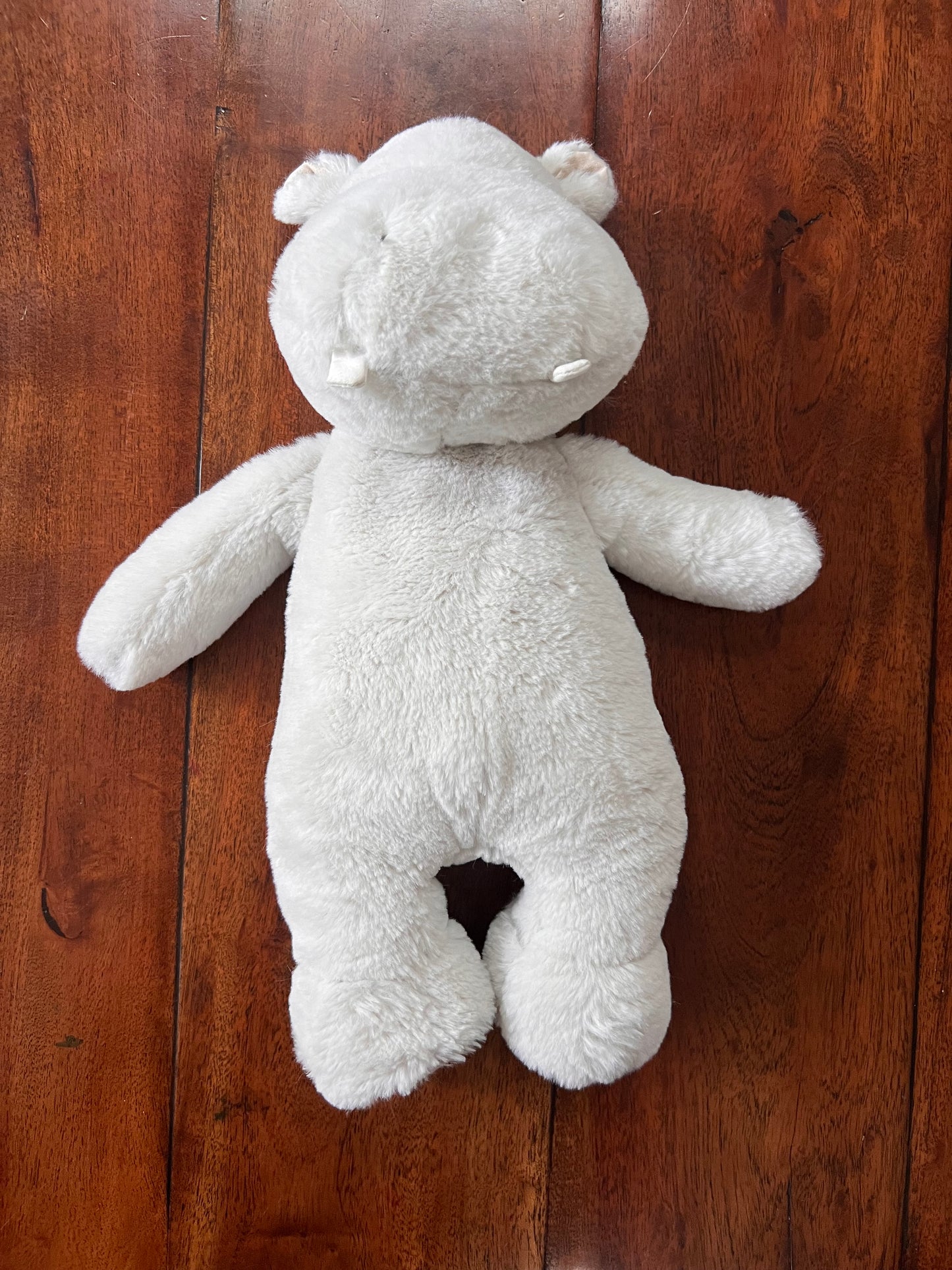 #66 Pottery Barn Kids light grey hippo stuffed animal