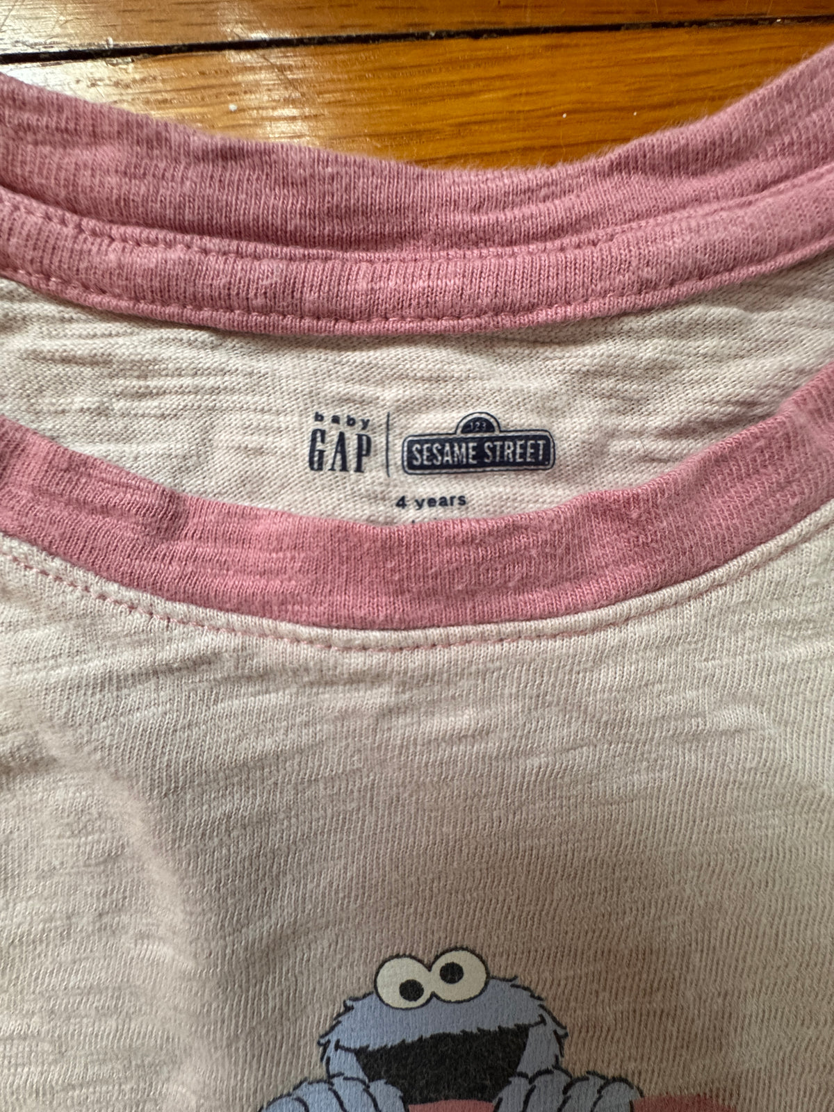 #127 Baby Gap Sesame Street Tee Girls 4T