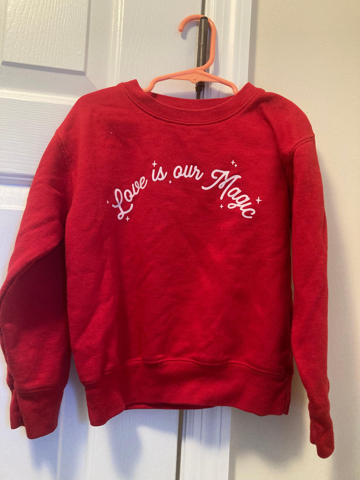 Seller #60 Girls 5/6 Love is Our Magic sweatshirt
