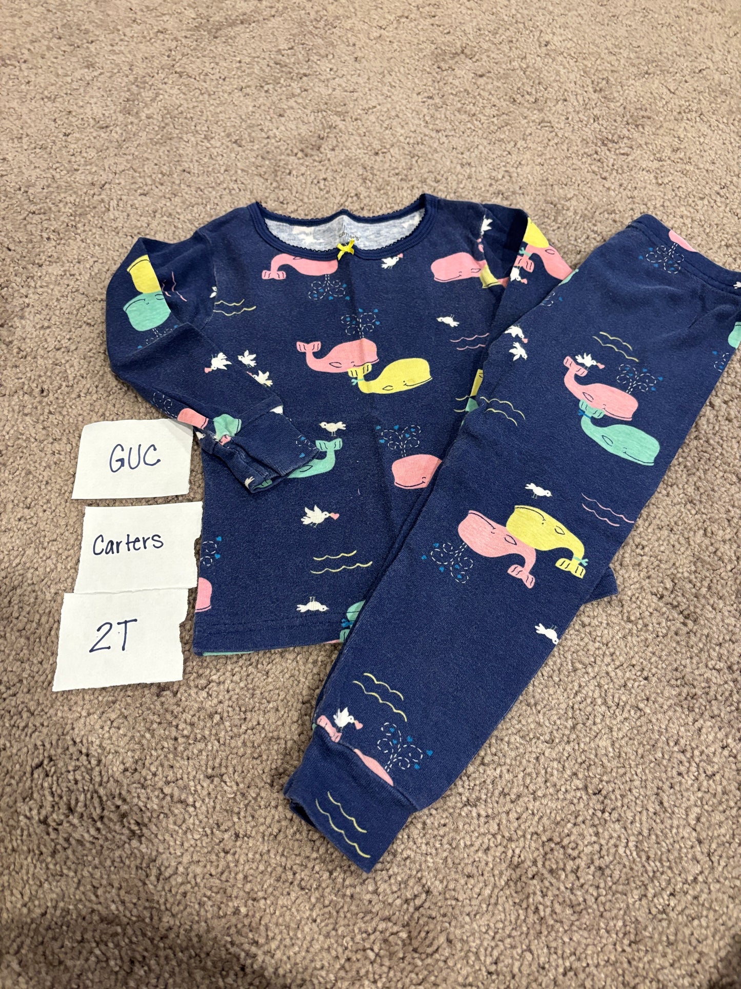 #138 - 2T - GUC Carters - Whale PJs - PU 45236