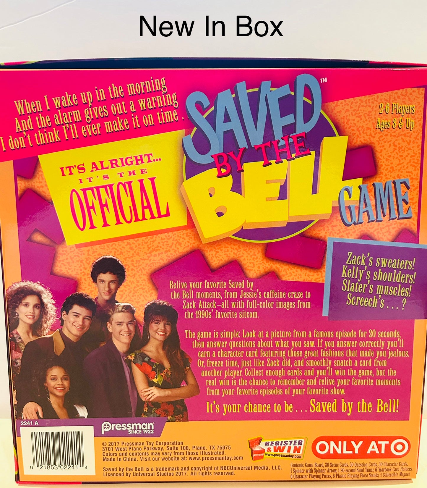 #99- *NIB Saved by the Bell Board Game