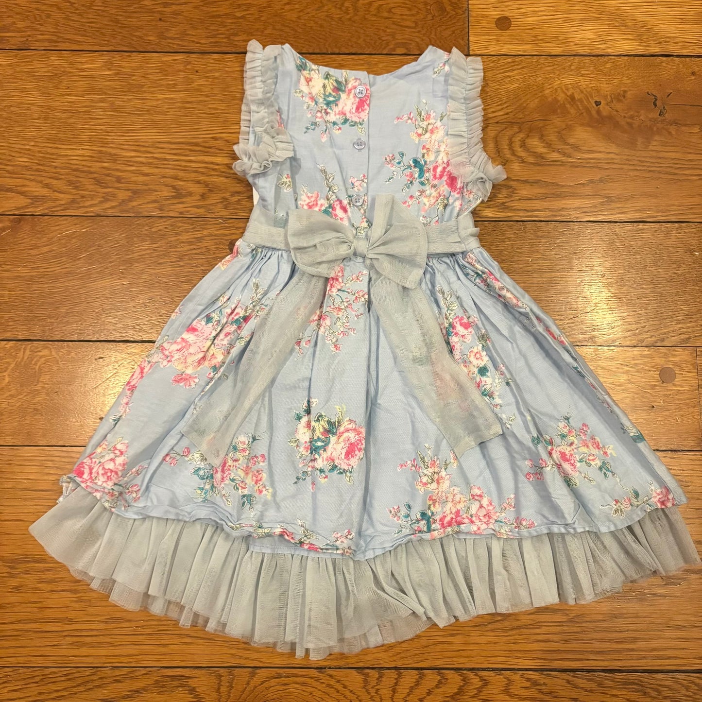 Seller 98 Girls 4T Mila and Emma Floral Tulle Dress