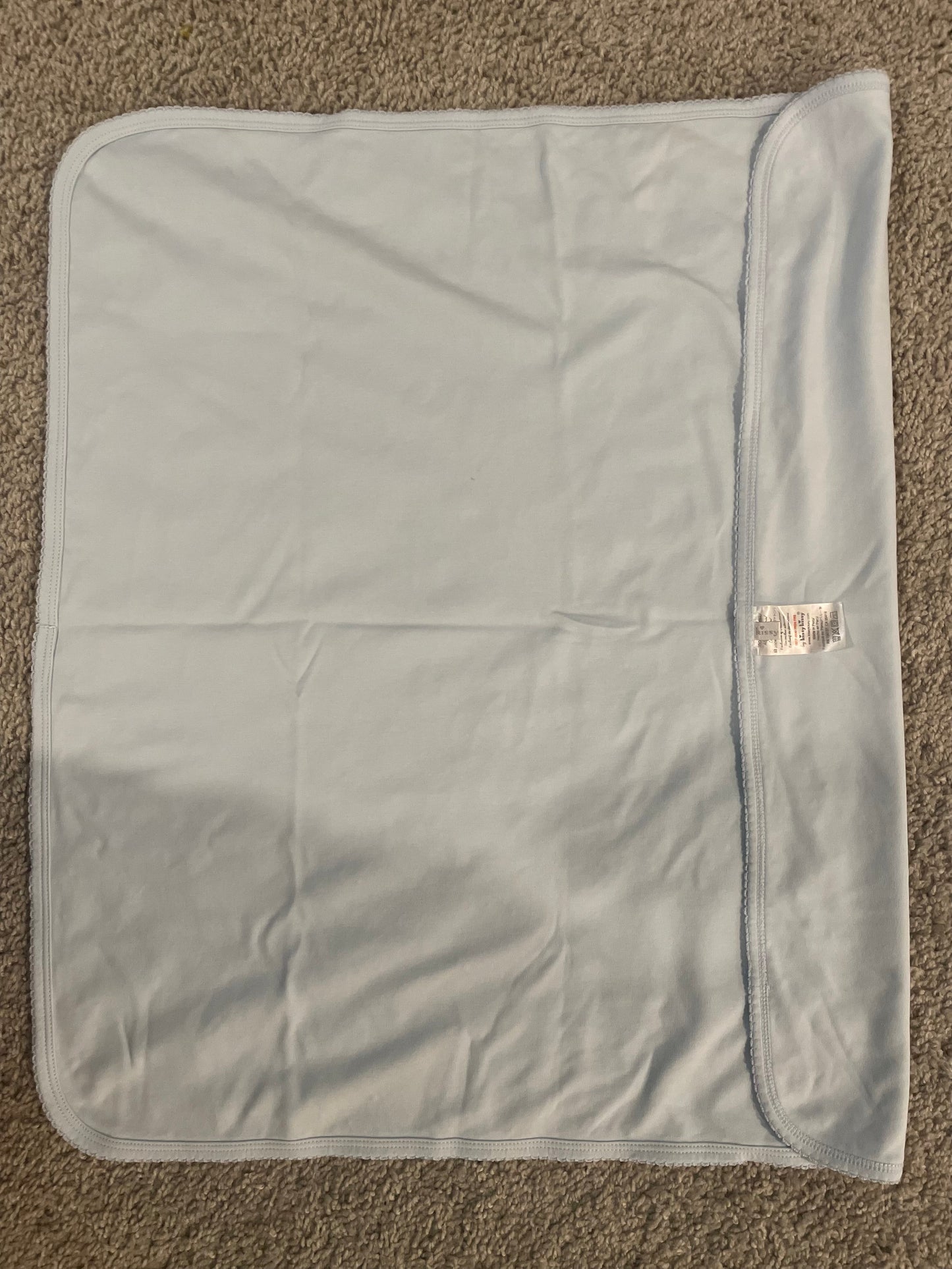 #187 Kissy Kissy Boys Light Blue Baby Blanket