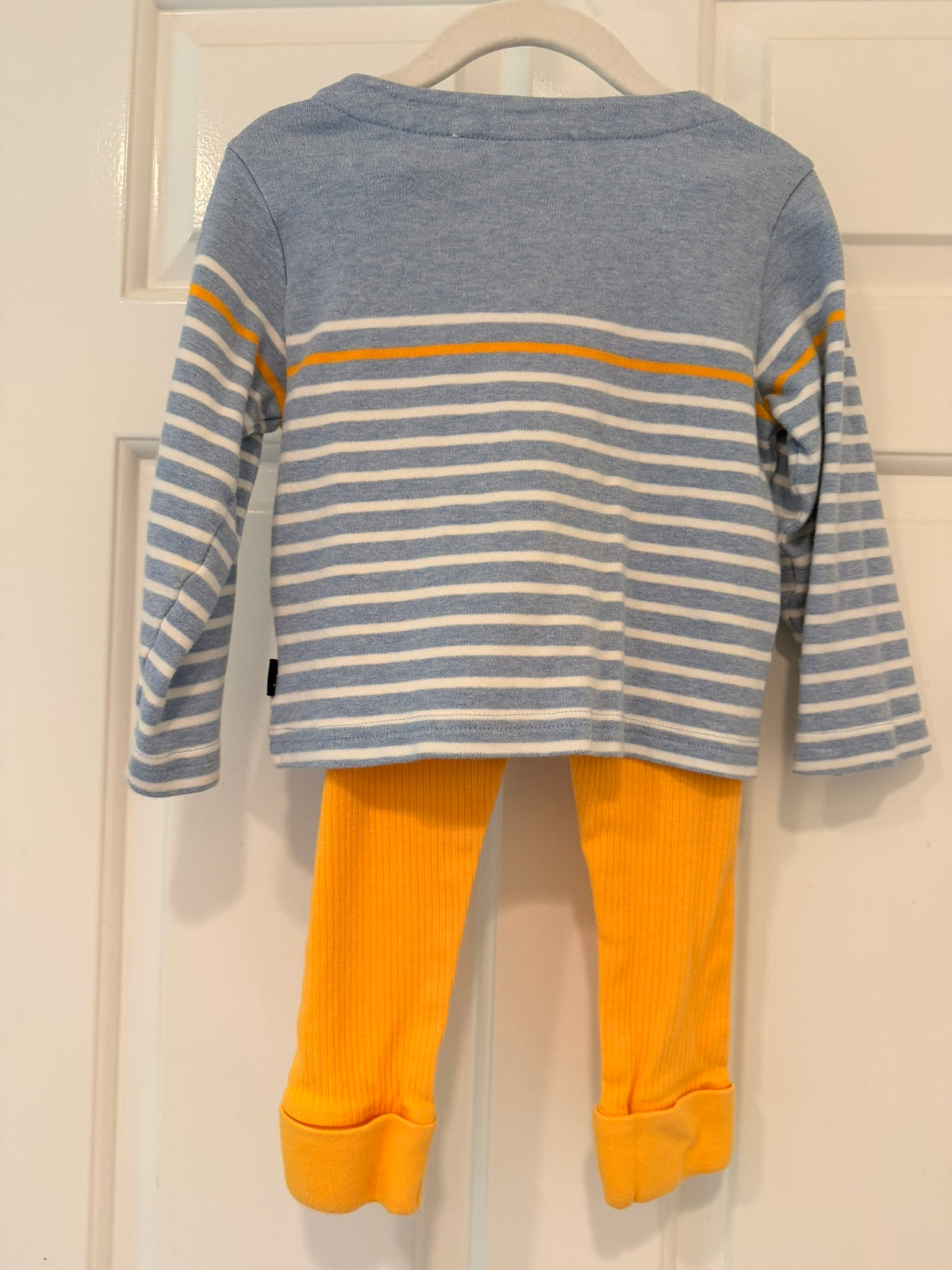 #85 JoJo Maman Bebe Ducks Long Sleeve Pant Set, Girls 18-24m