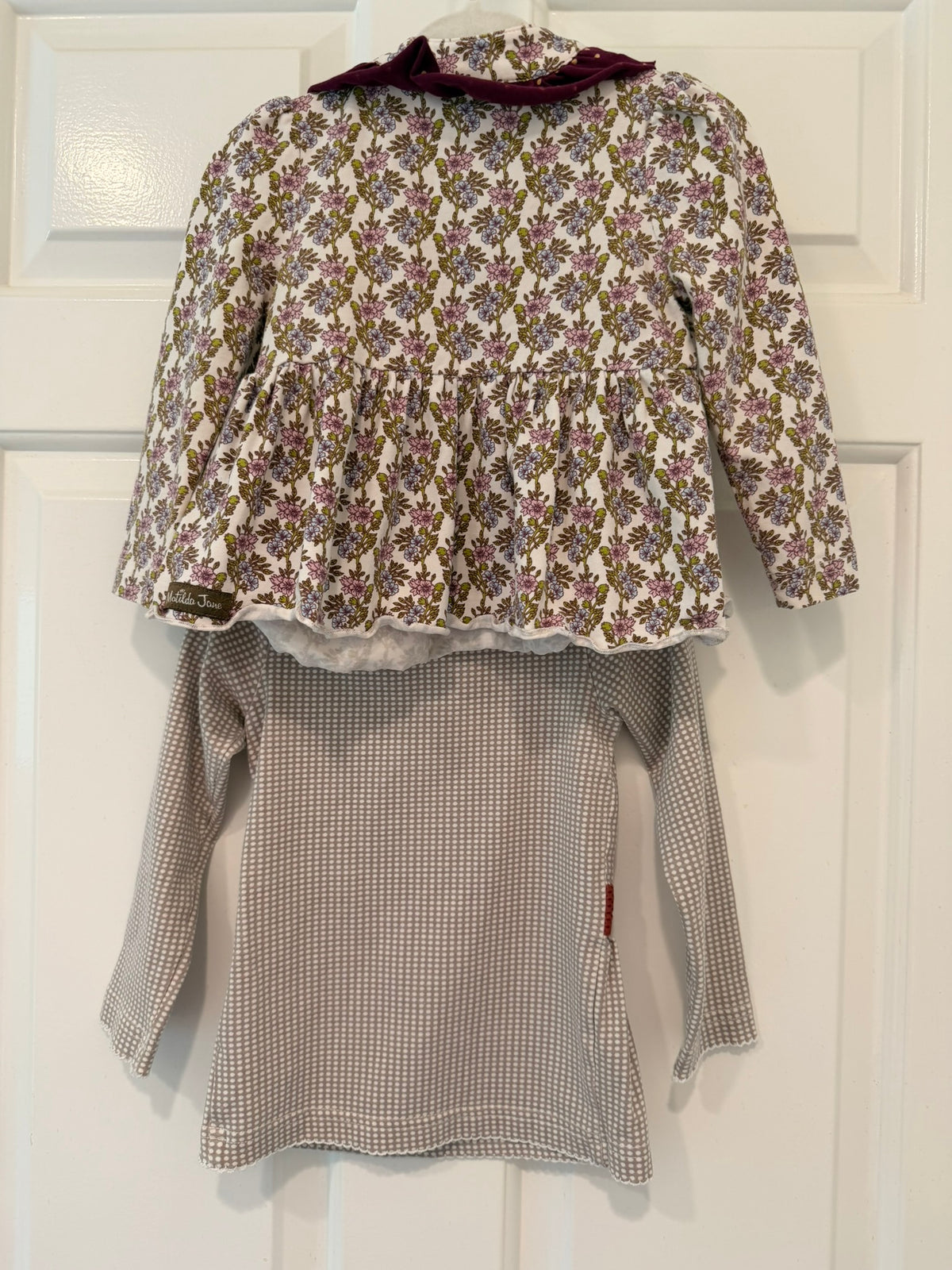 #85 Matilda Jane Long Sleeve Pair Shirts, Girls 12m