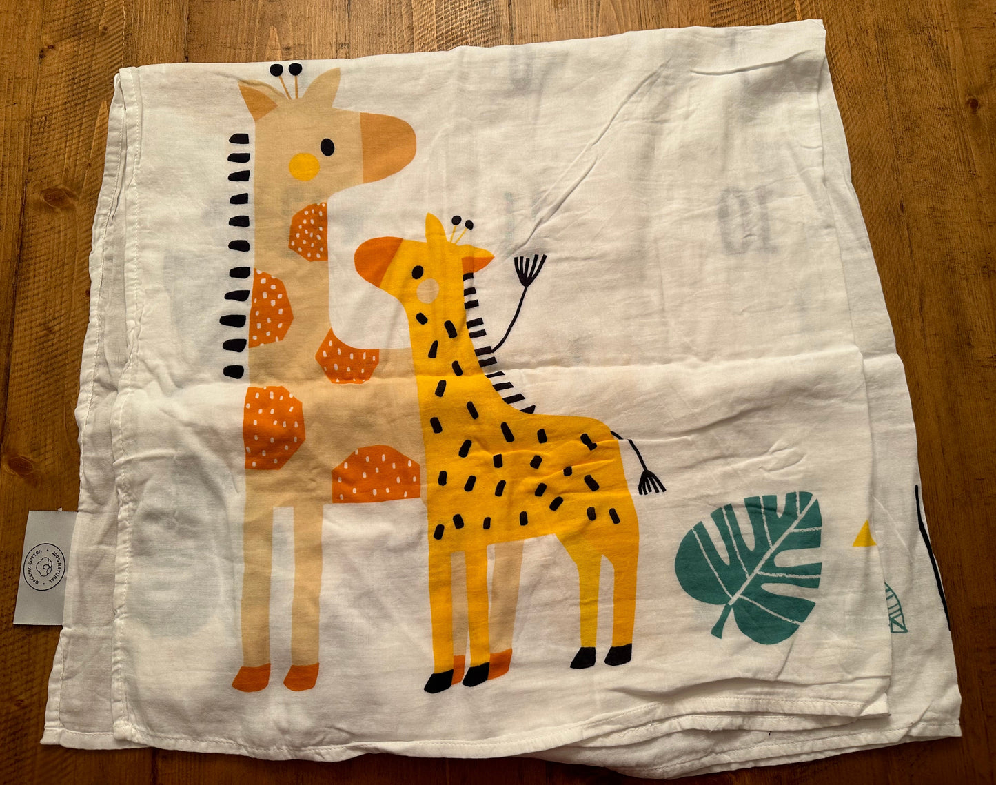 #88 baby milestone blanquet euc