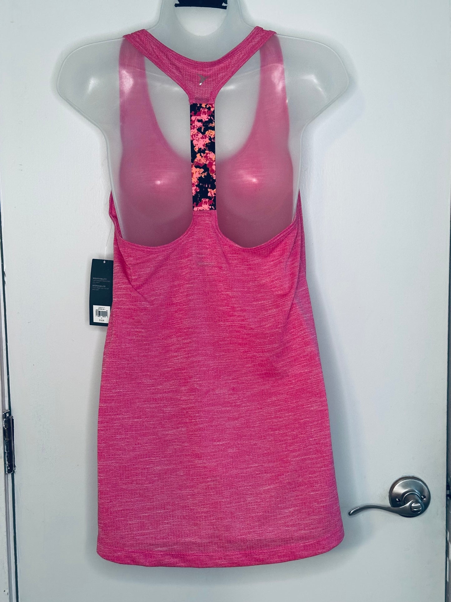 #186 NWT Old Navy Pink Racerback Tank - Women's M