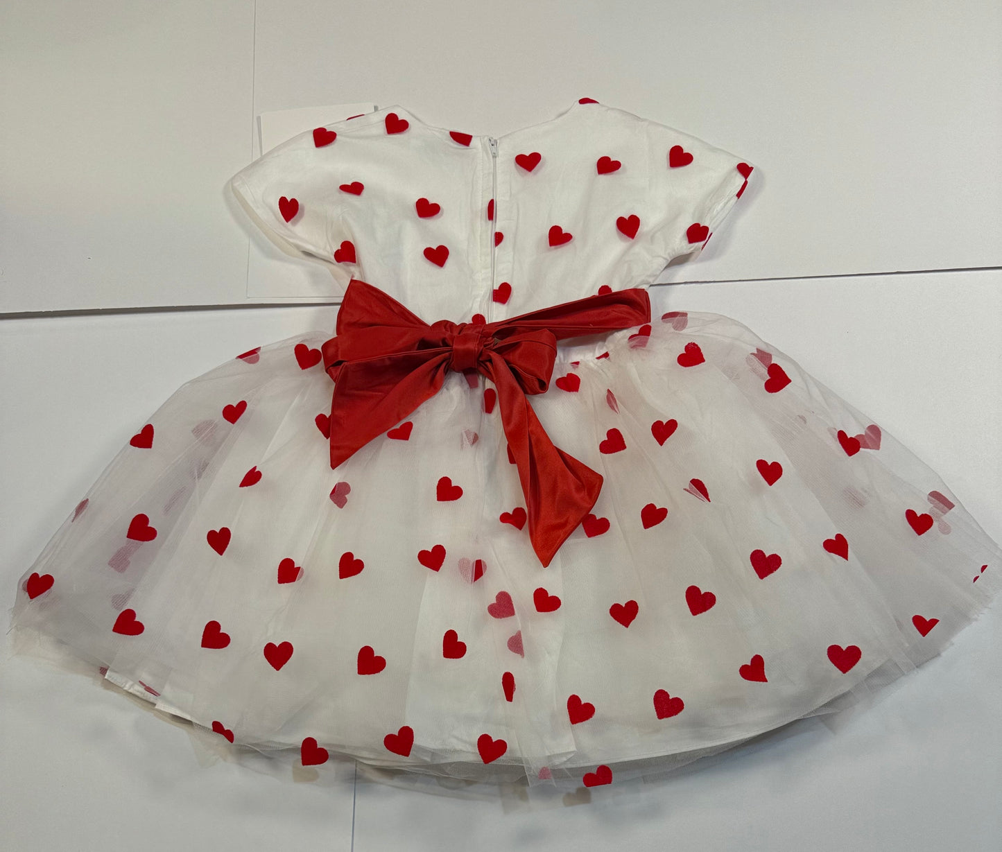 #180 Girls 5 NWT Only Little Once Velvet Heart Tulle Dress