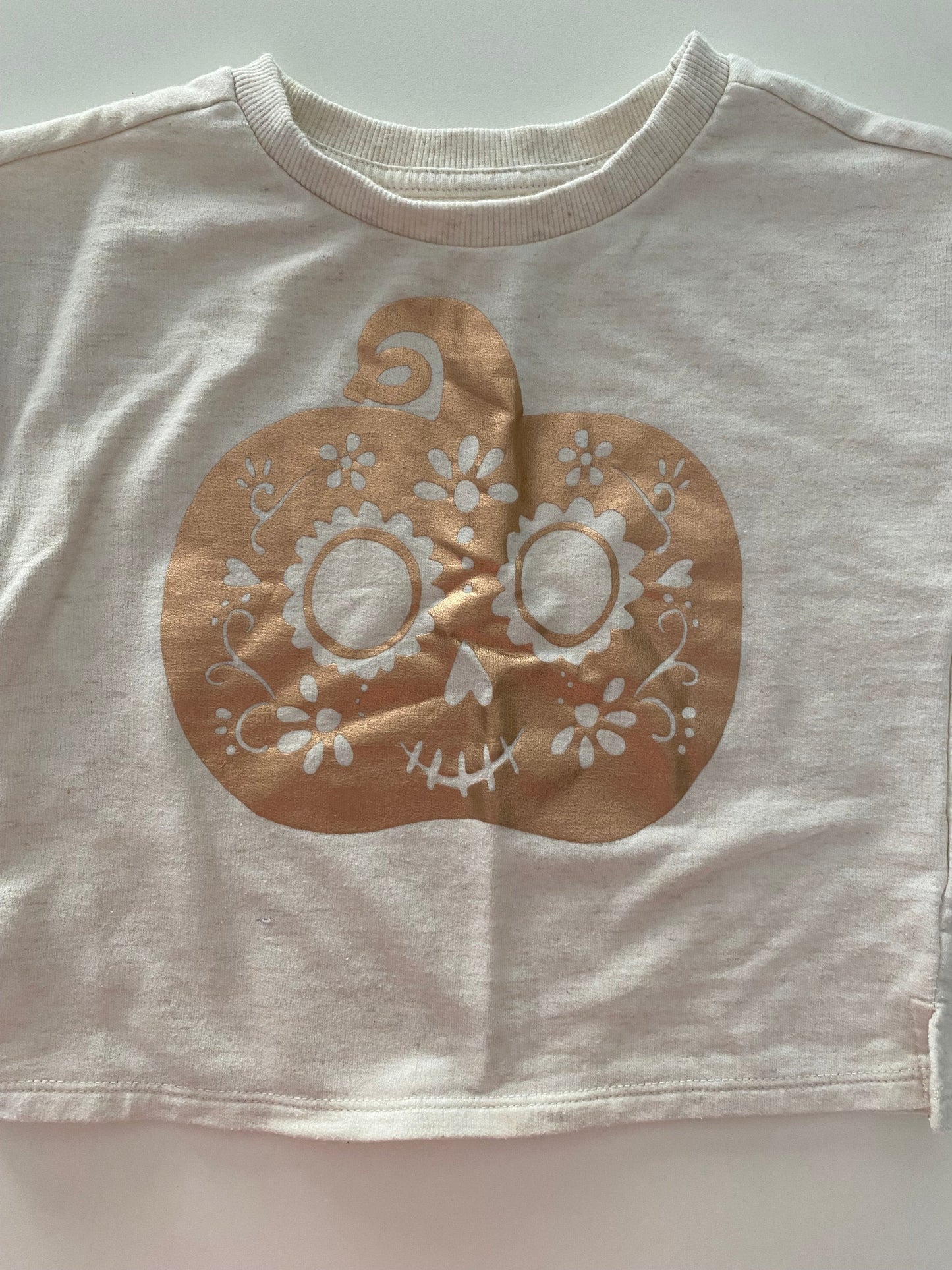 #117- Girls 3T, Gymboree tan pumpkin sweatshirt, GUC,*reduced*