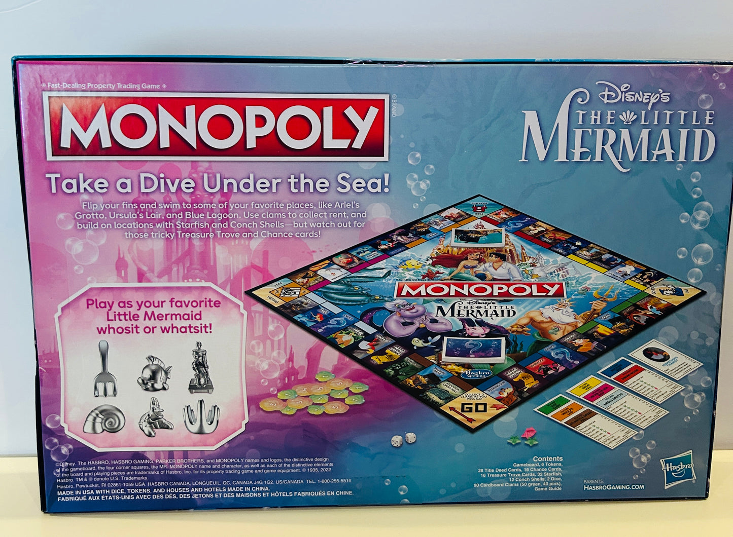 #99- *NIB Disney Little Mermaid Monopoly Game