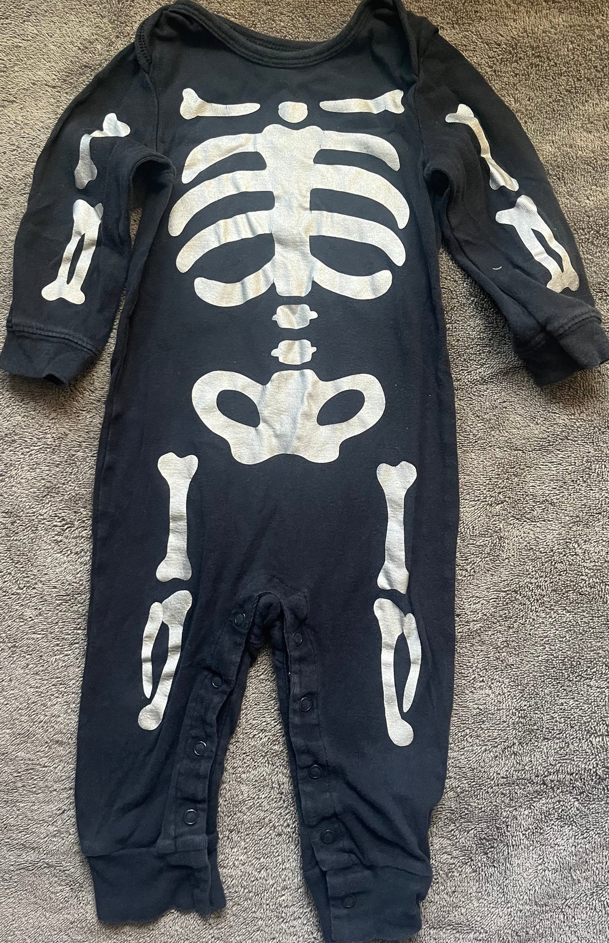 Seller #13 Carter’s gender neutral 12 months skeleton romper
