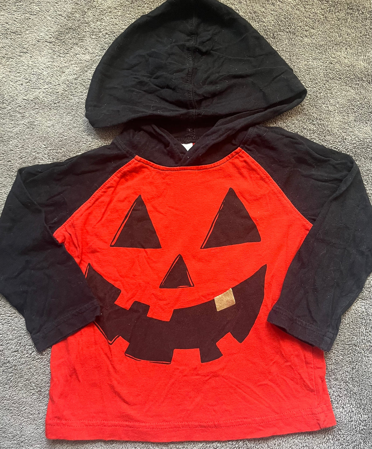 Seller #13 Gymboree 12-18 months boy hooded Jack o lantern shirt