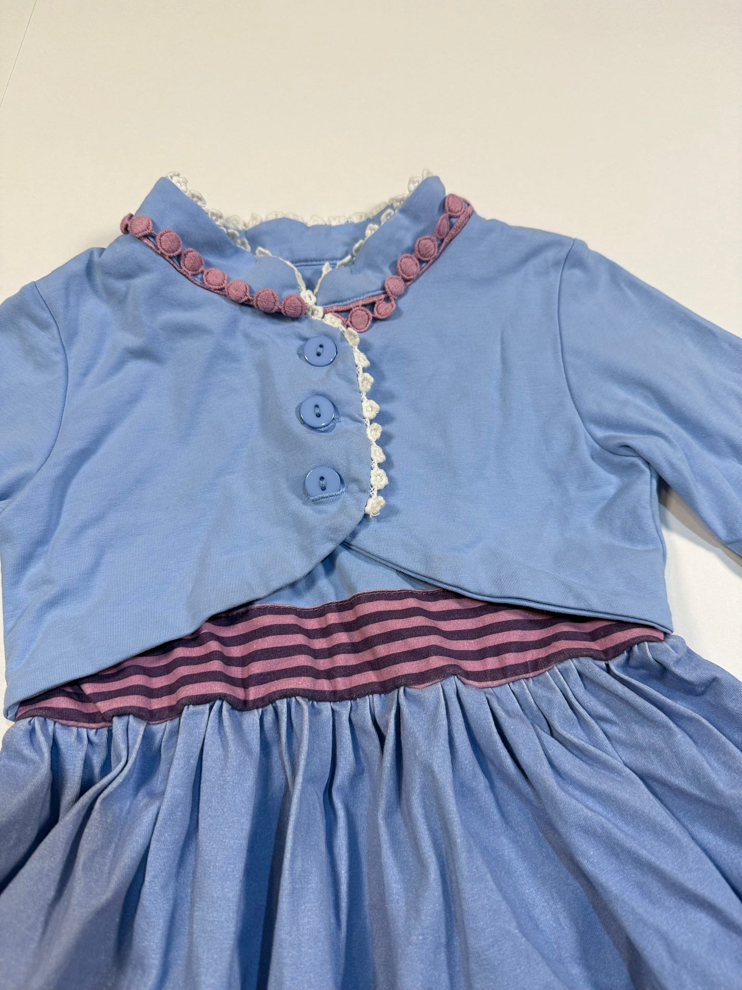 #180 Girls 5 Only Little Once Frozen Inspired Holiday Fever Dress(2 of 2 available)