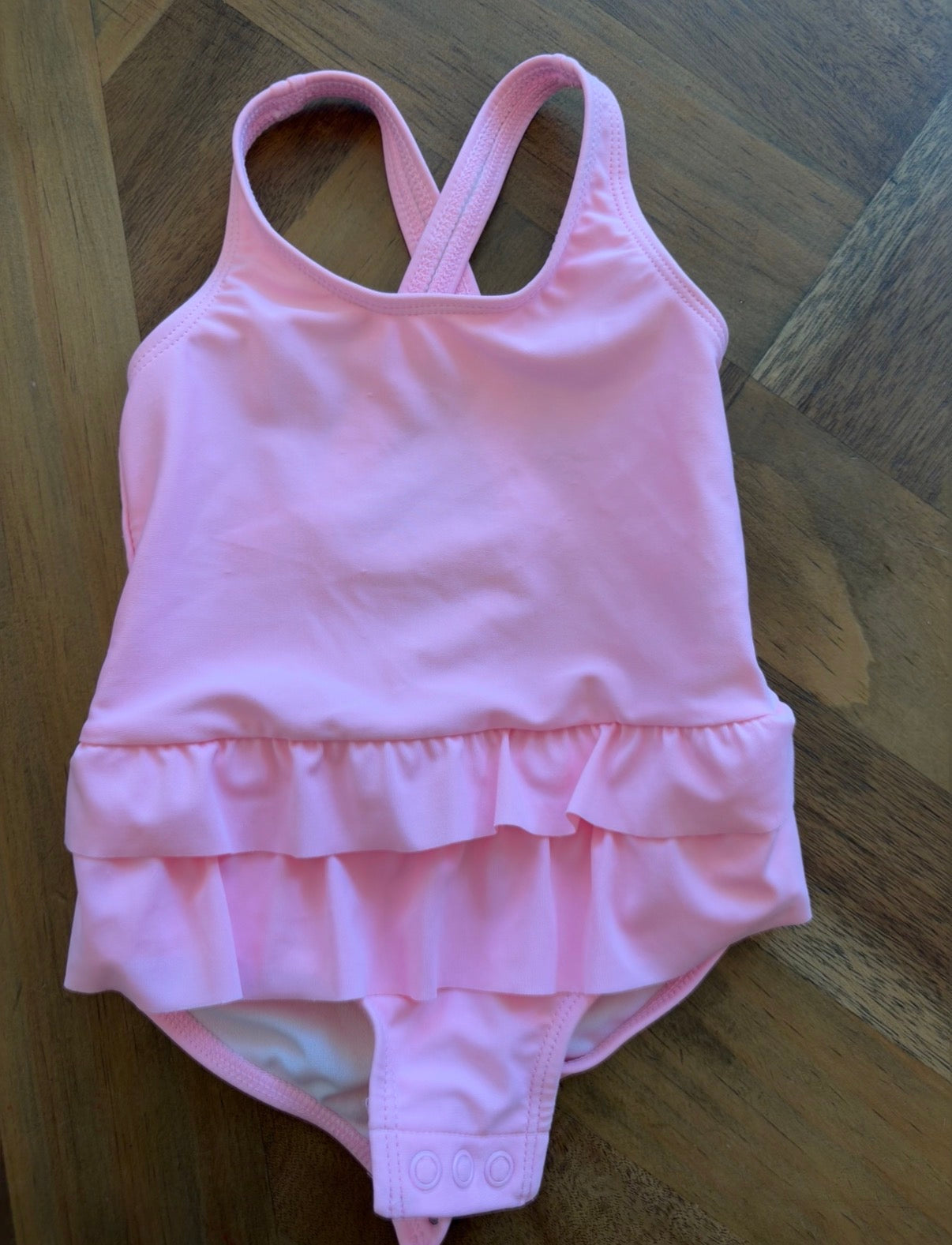 Seller 22 carters pink 9 month swimsuit with diaper buttons