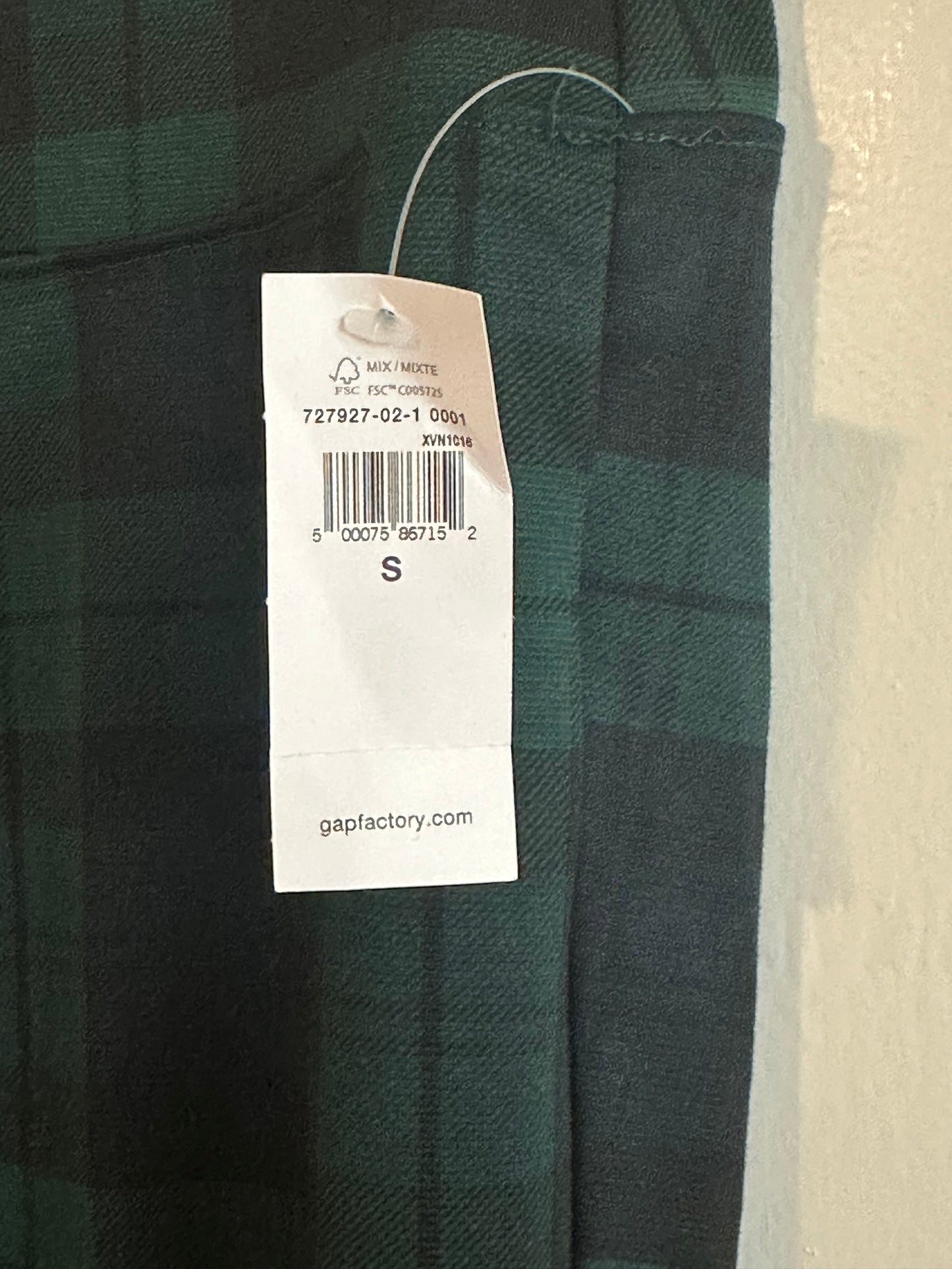 #186 NWT Old Navy Pixie High-Rise Blackwatch Plaid Pants - Women's 8