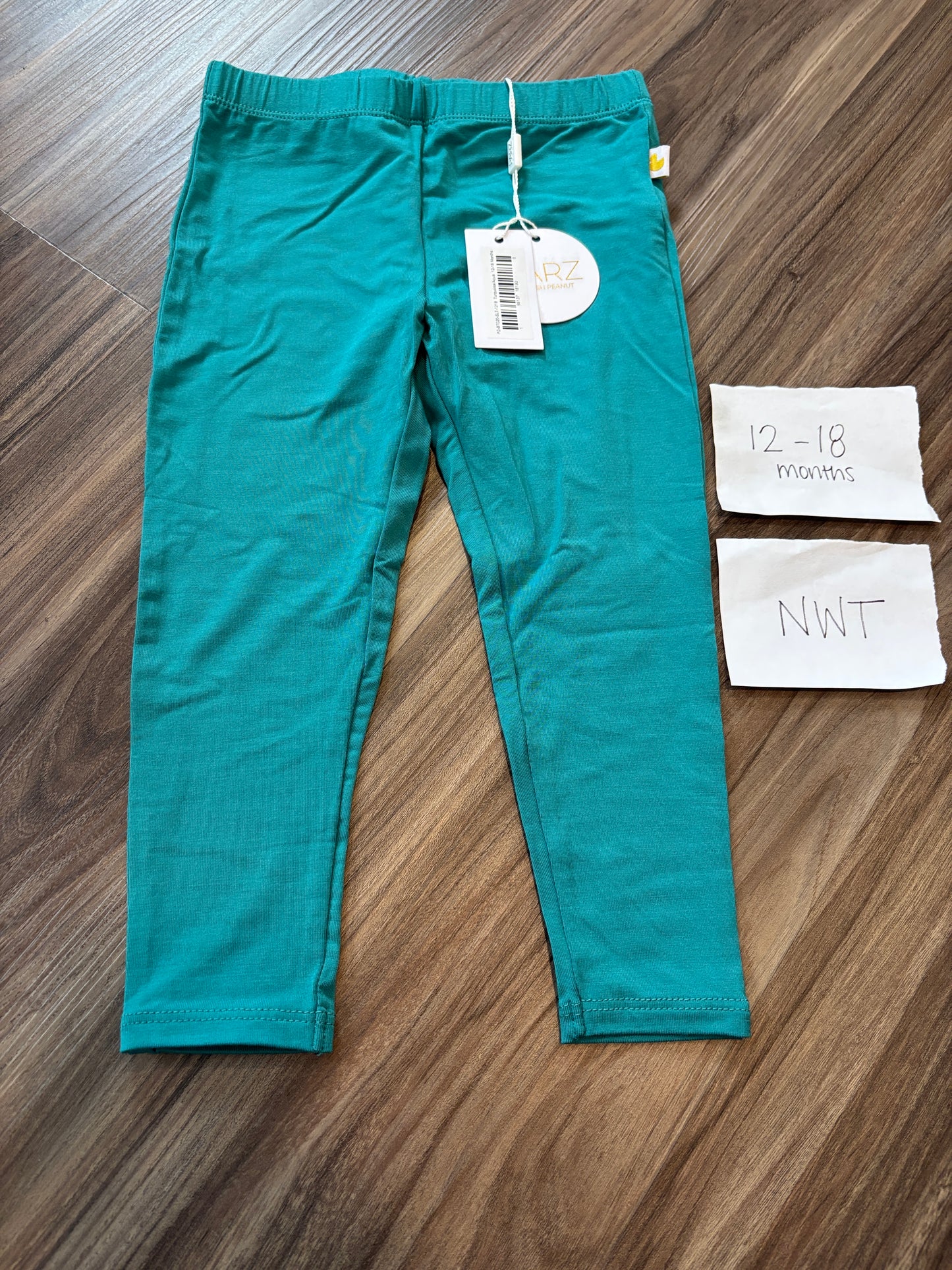 #138 - 12-18 Mo - NWT Posh Peanut - Teal Pants - PU 45236