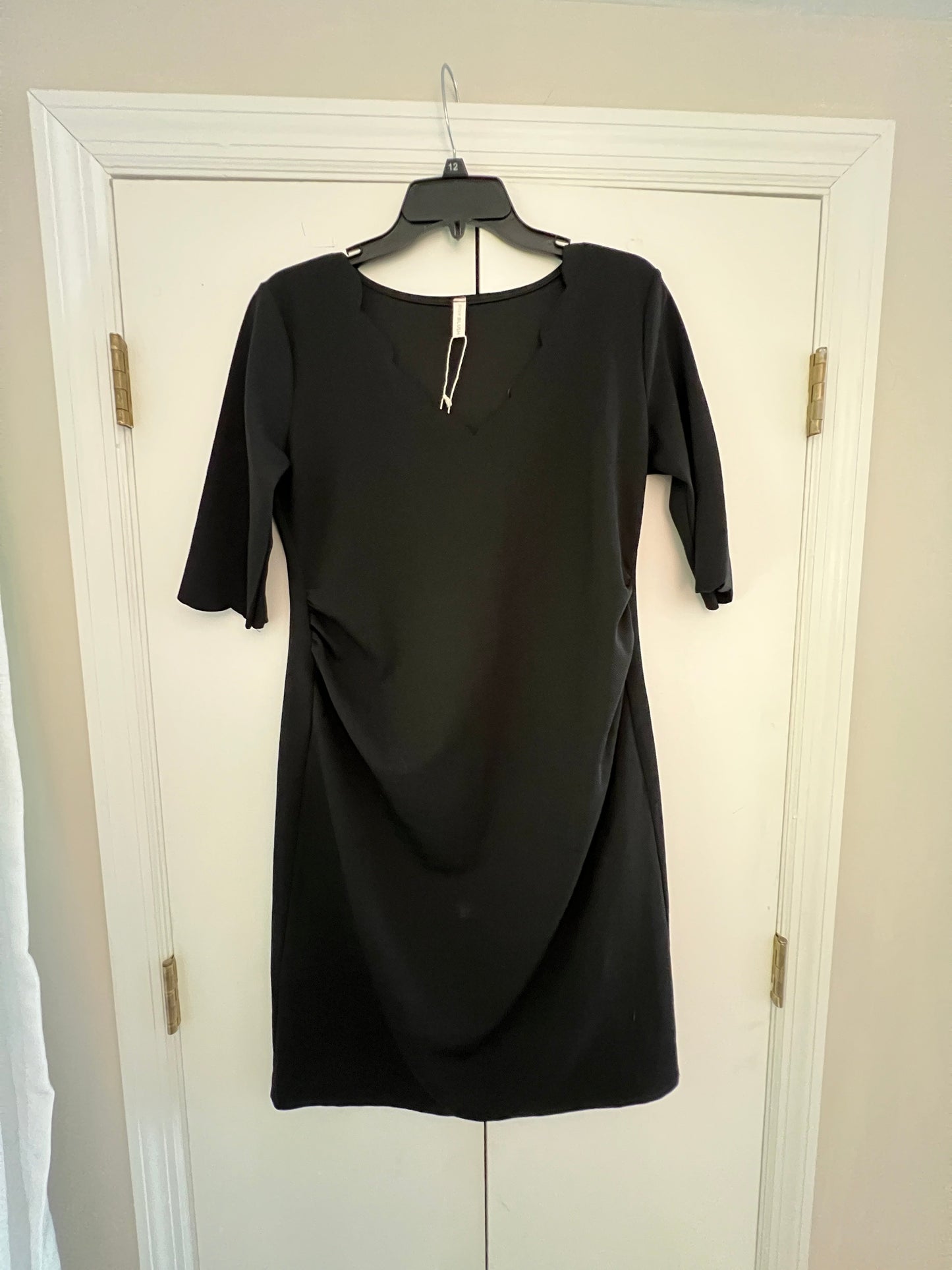 Seller #159 pink blush black dress Sz medium