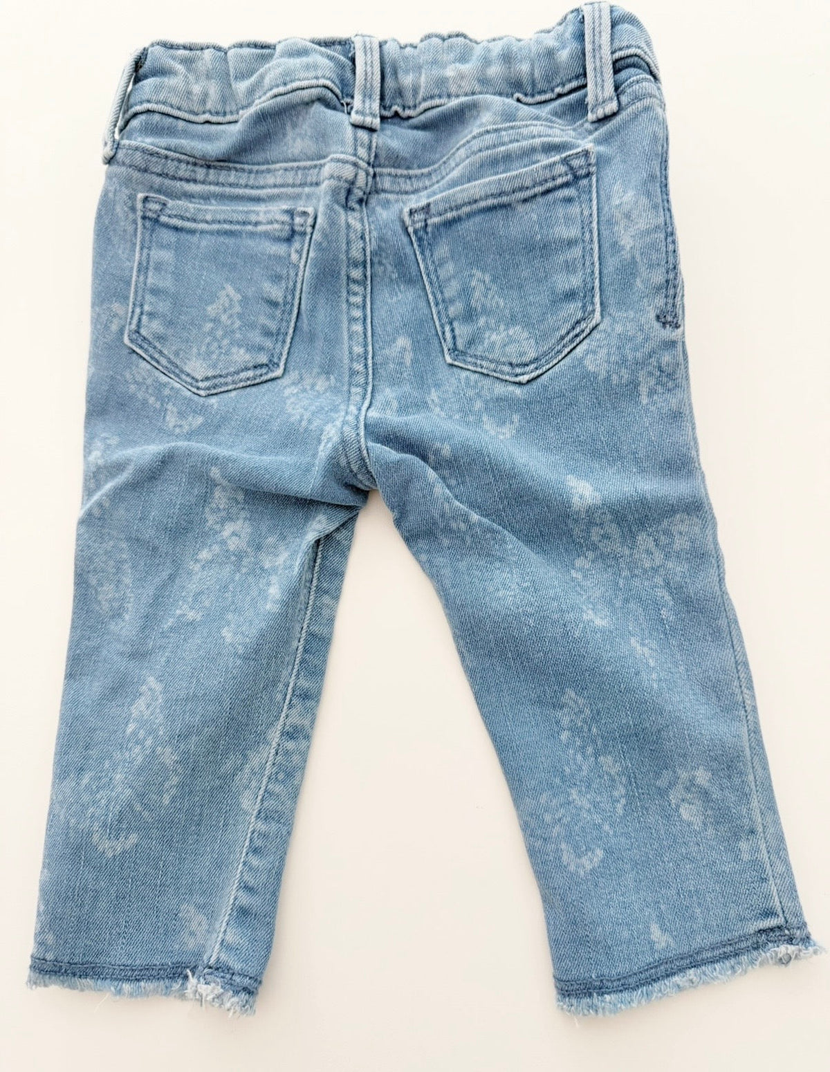 #117, Girls 18M, Gap butterfly print denim jeans , EUC