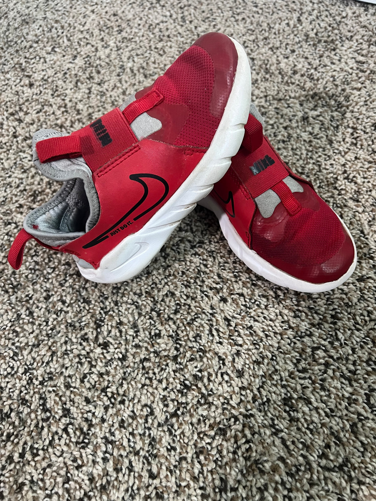 Seller #184 Boys 11C Nike Red and Gray shoes