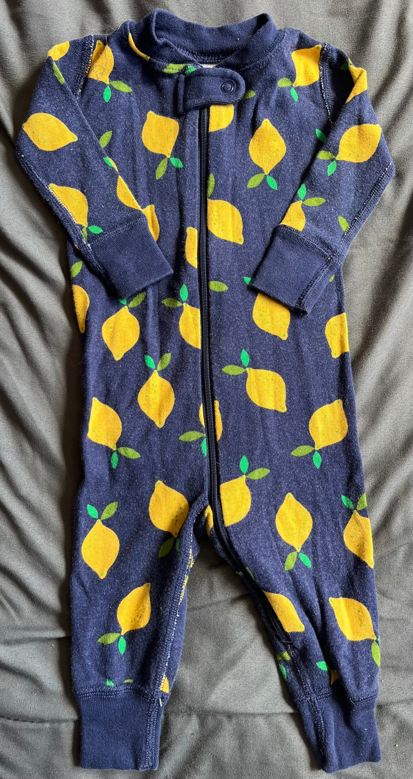 Seller #13 Hanna Andersson 3-6 months gender neutral lemon footless sleeper